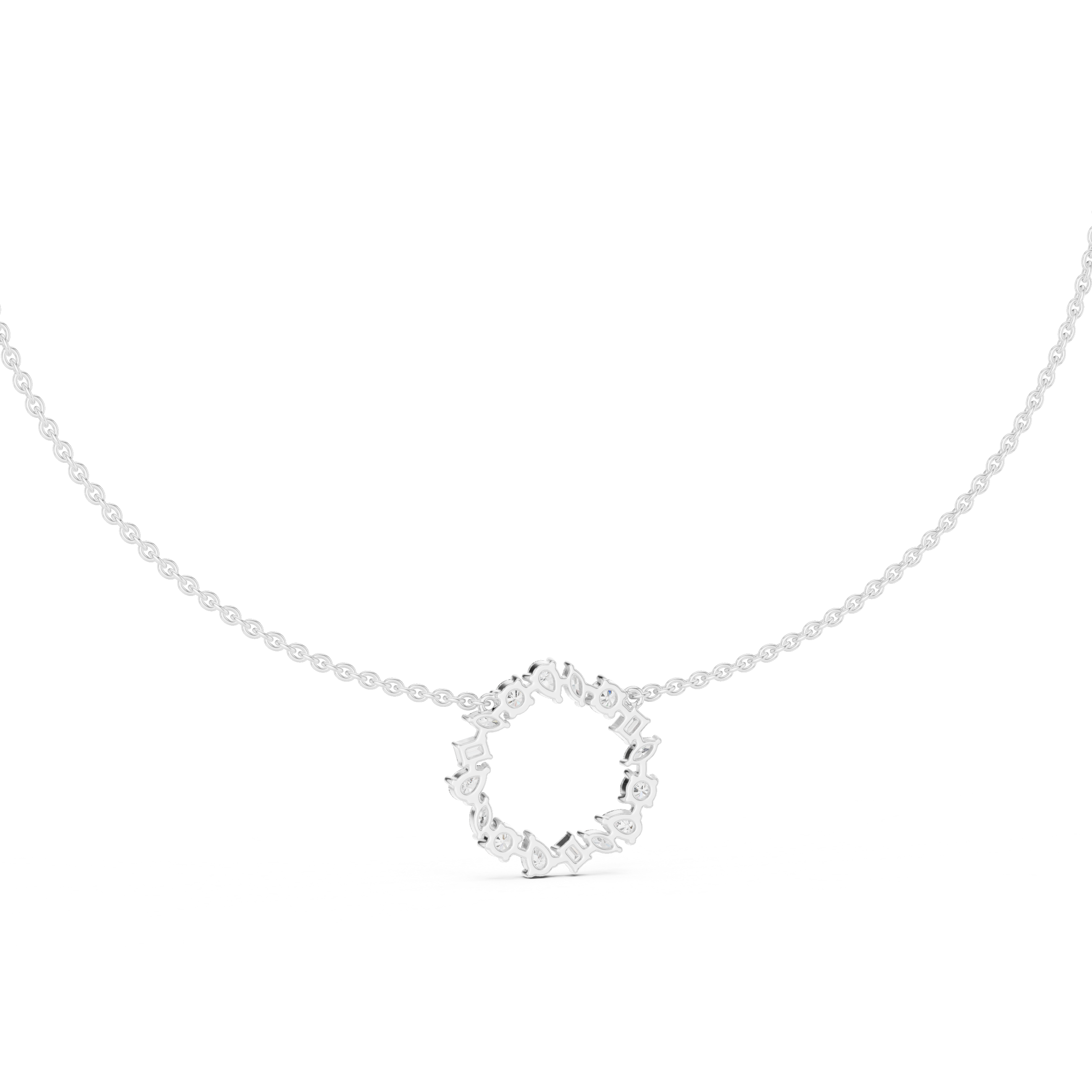 Luxury Diamond Circle Necklace