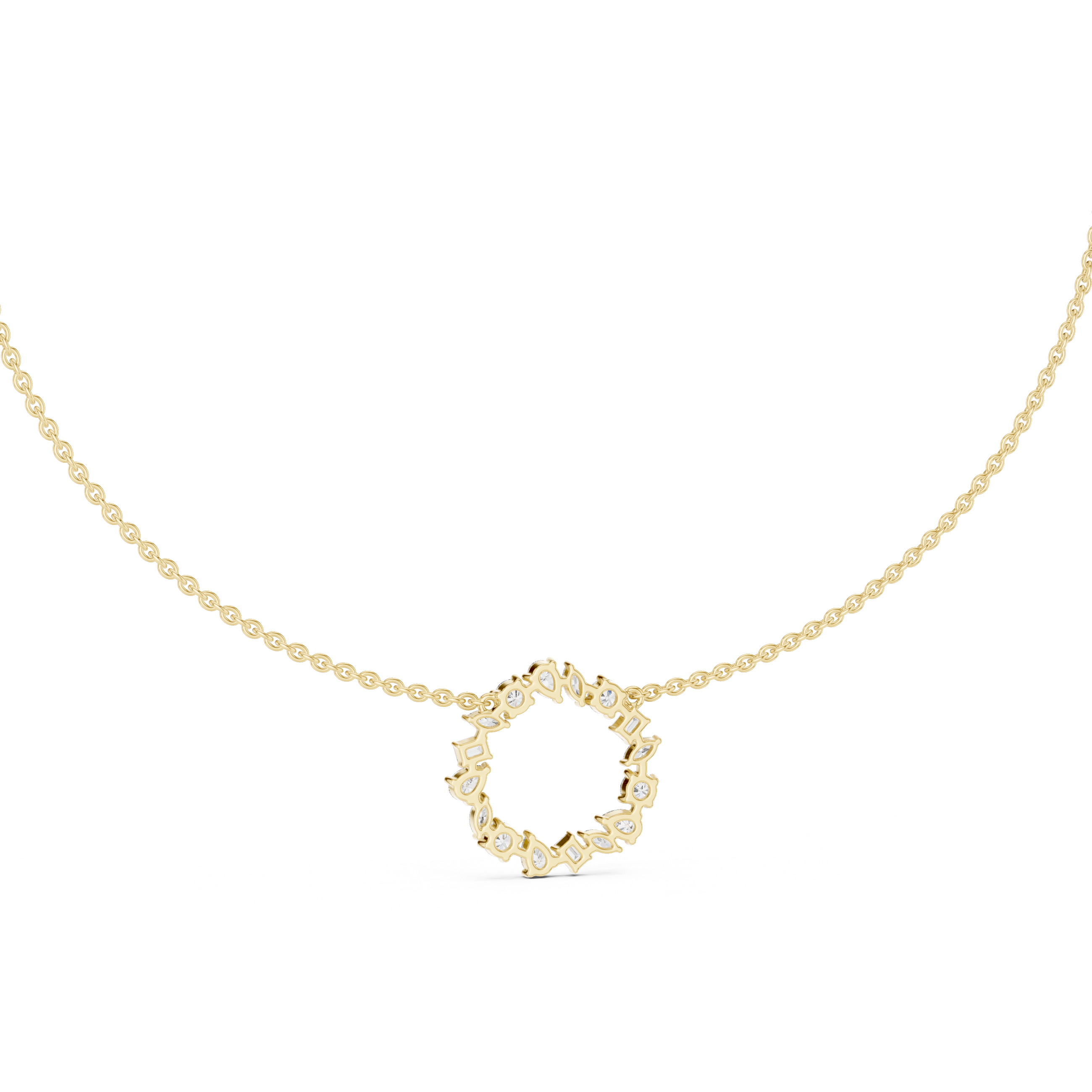 Luxury Diamond Circle Necklace