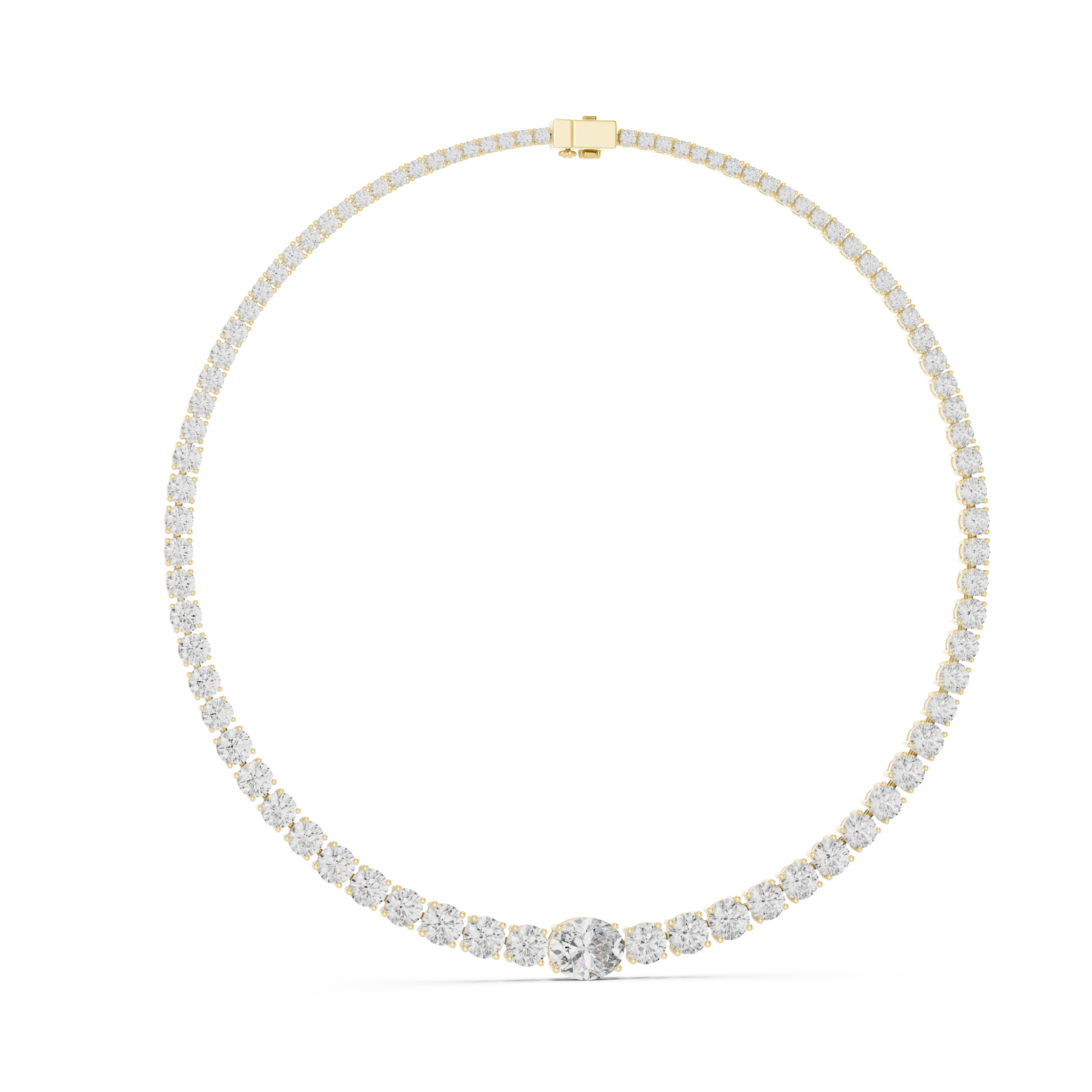 Luxury Graduated Diamond Necklace