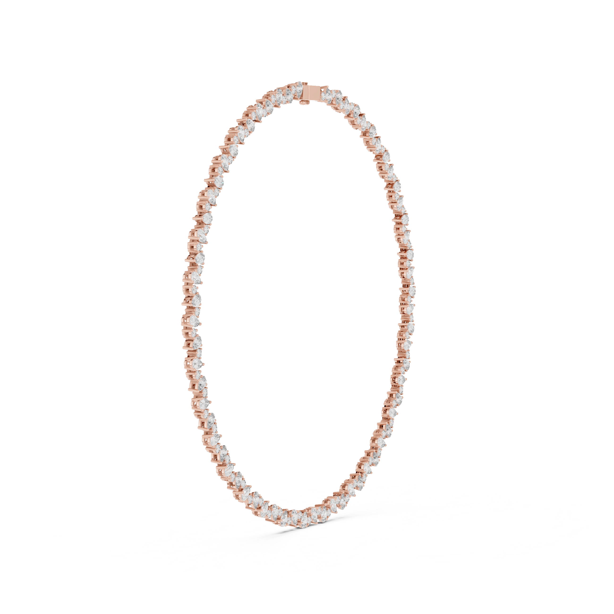 Luxury Pear Diamond Necklace