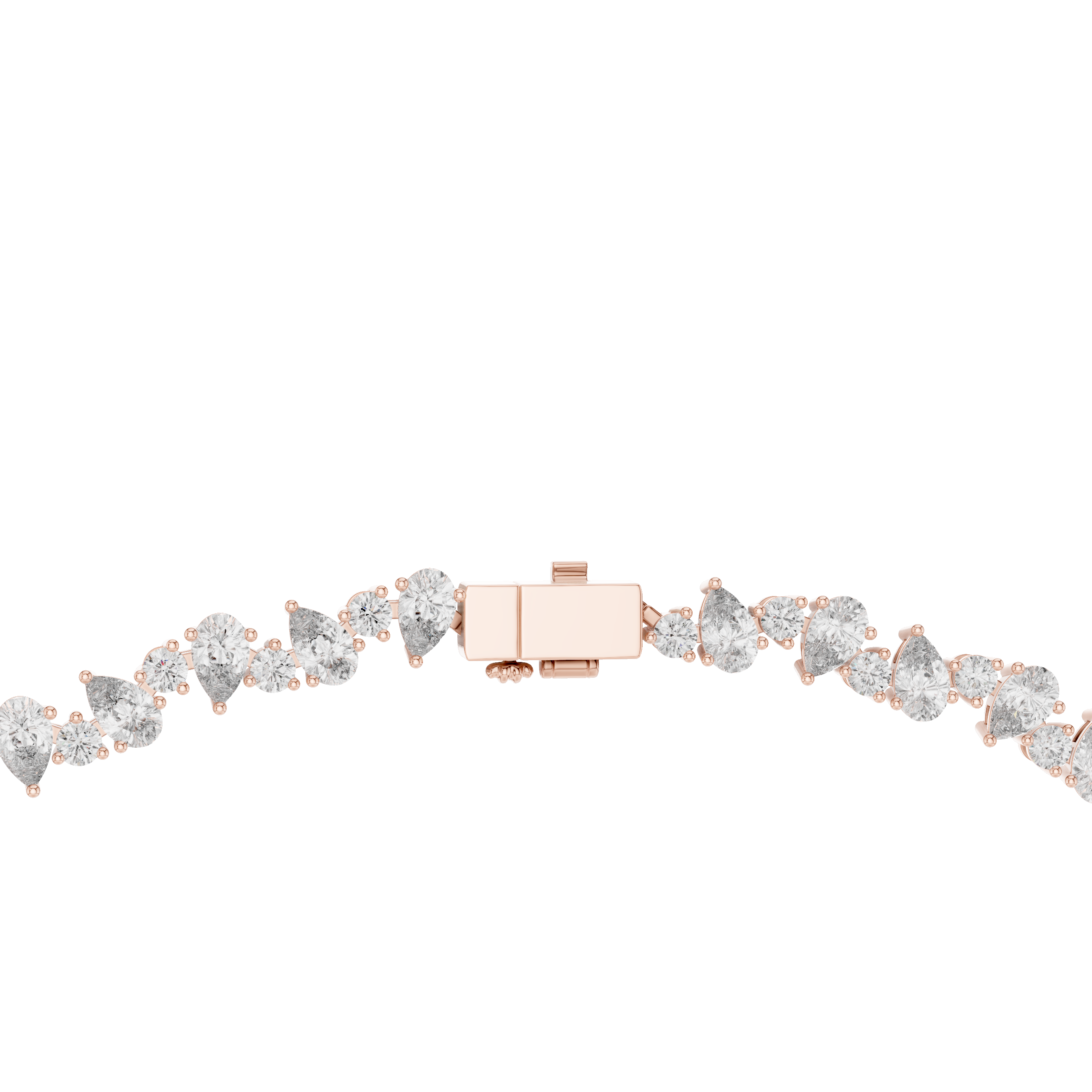 Luxury Pear Diamond Necklace