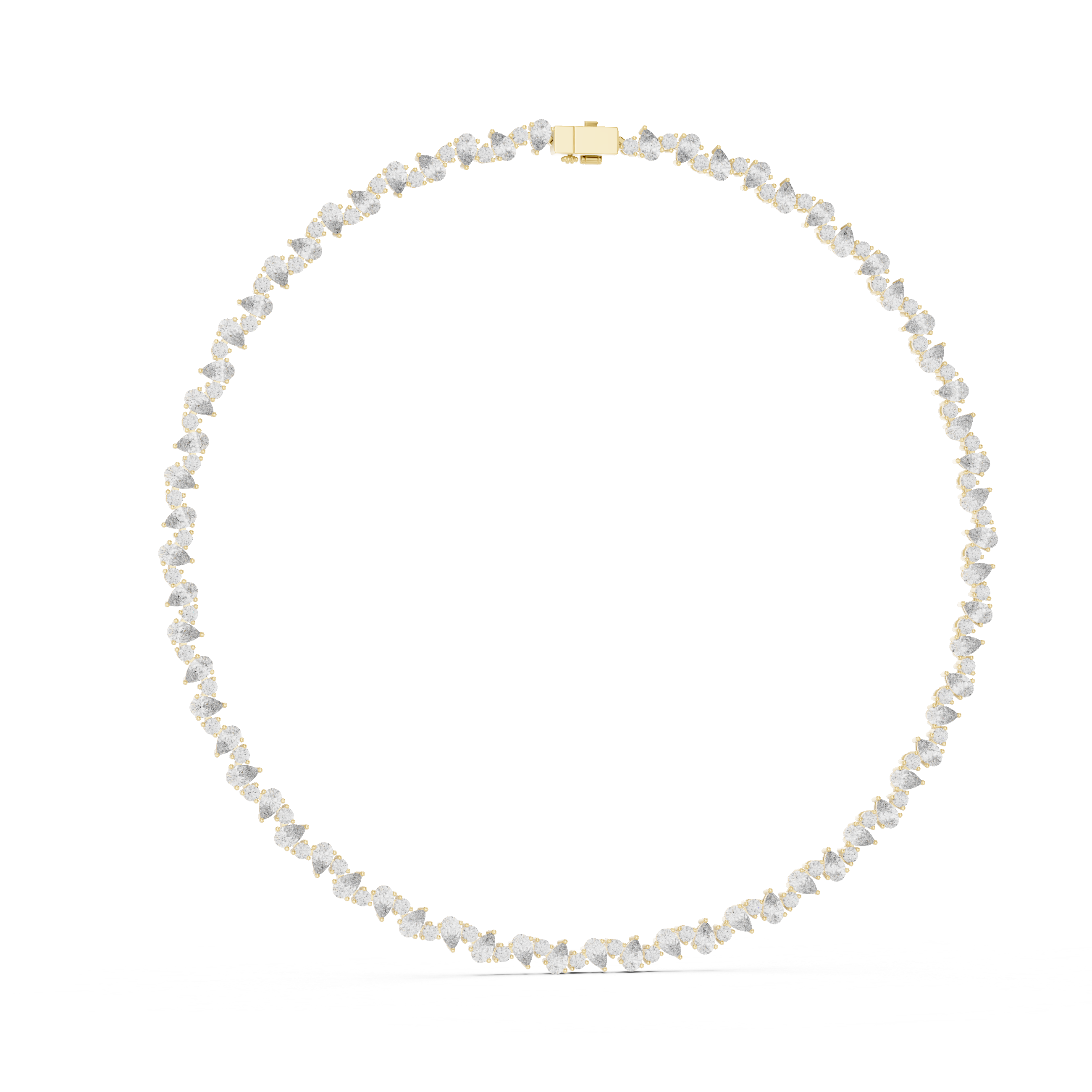 Luxury Pear Diamond Necklace