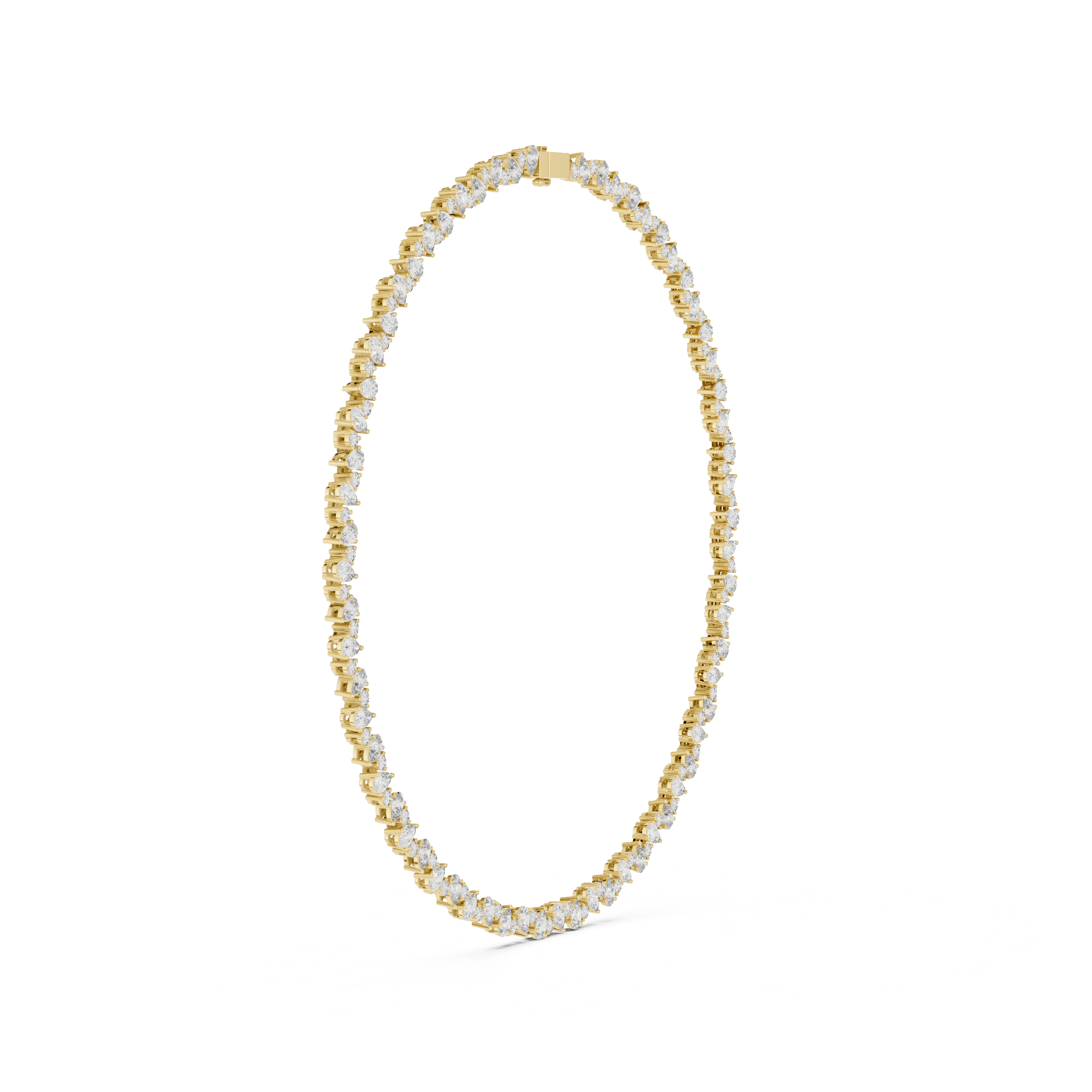 Luxury Pear Diamond Necklace
