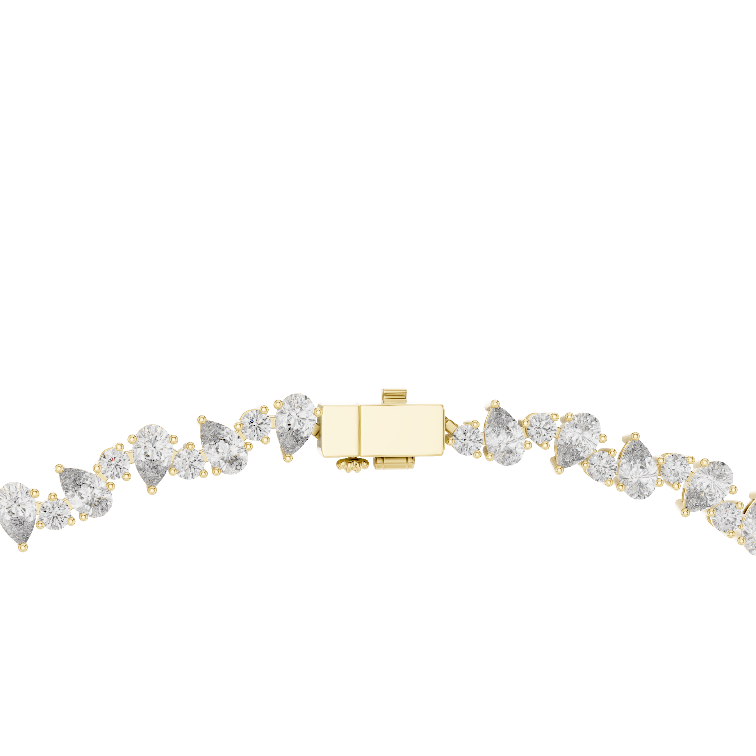 Luxury Pear Diamond Necklace