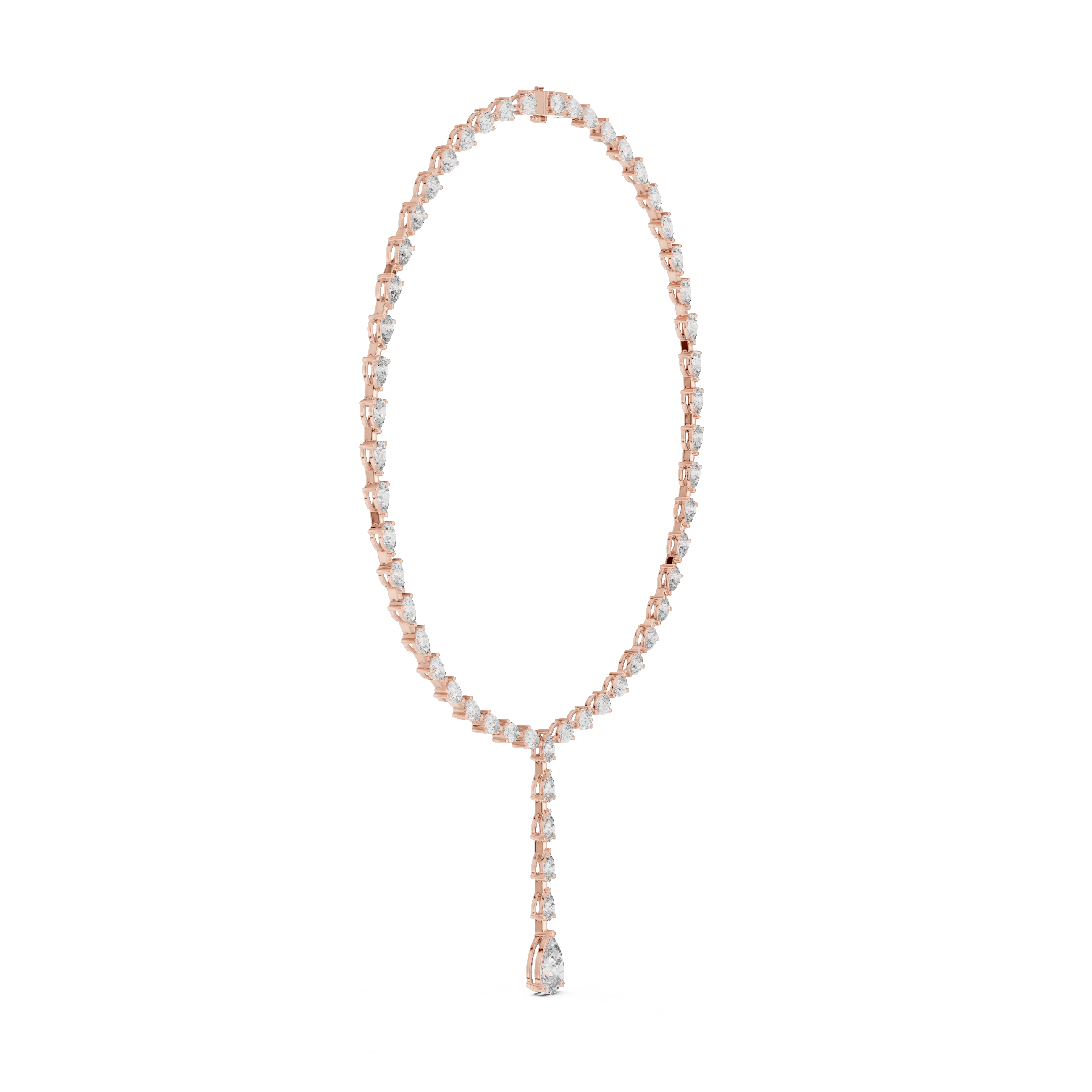 Luxury Pear Drop Diamond Necklace