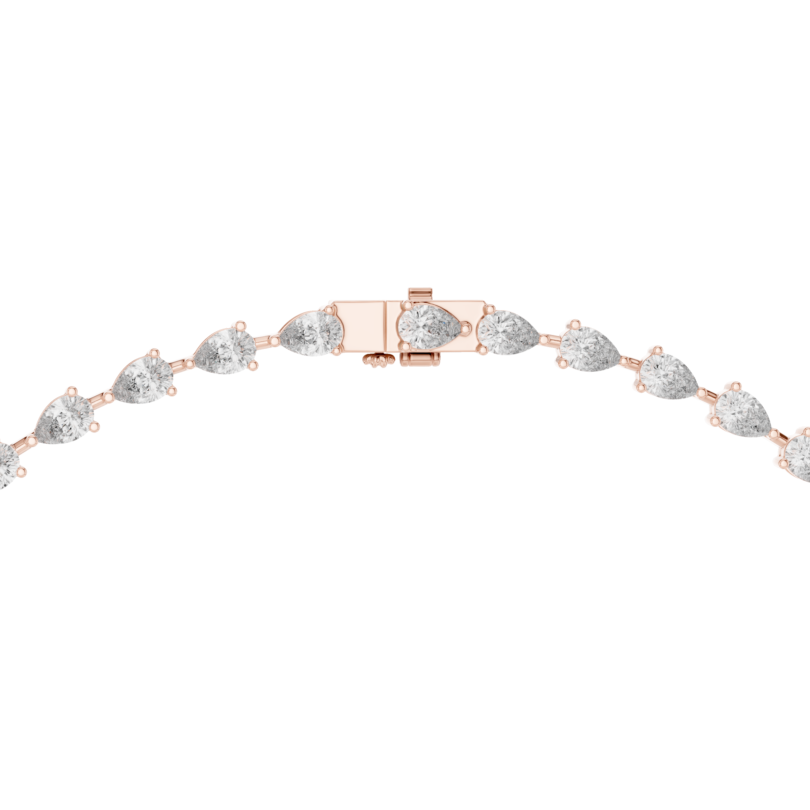 Luxury Pear Drop Diamond Necklace
