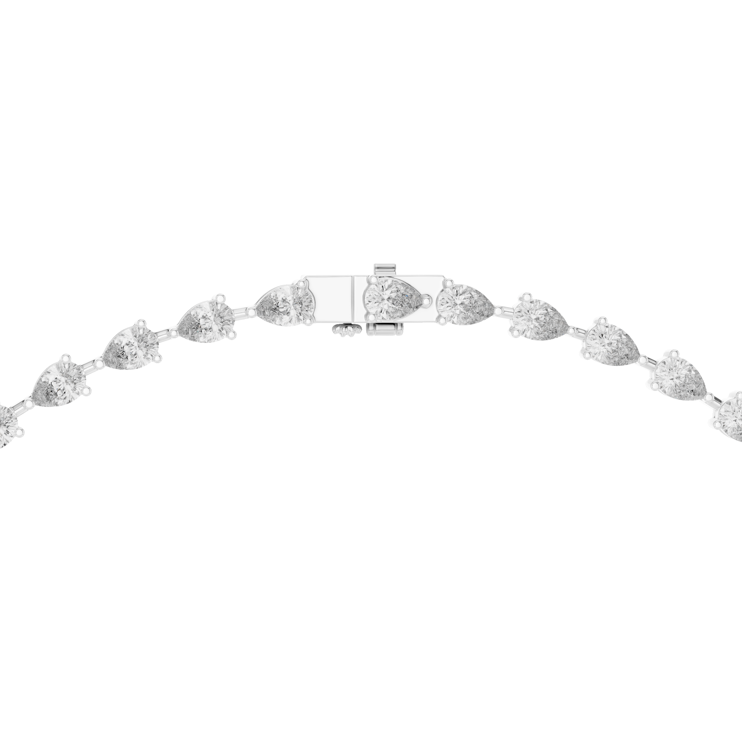 Luxury Pear Drop Diamond Necklace