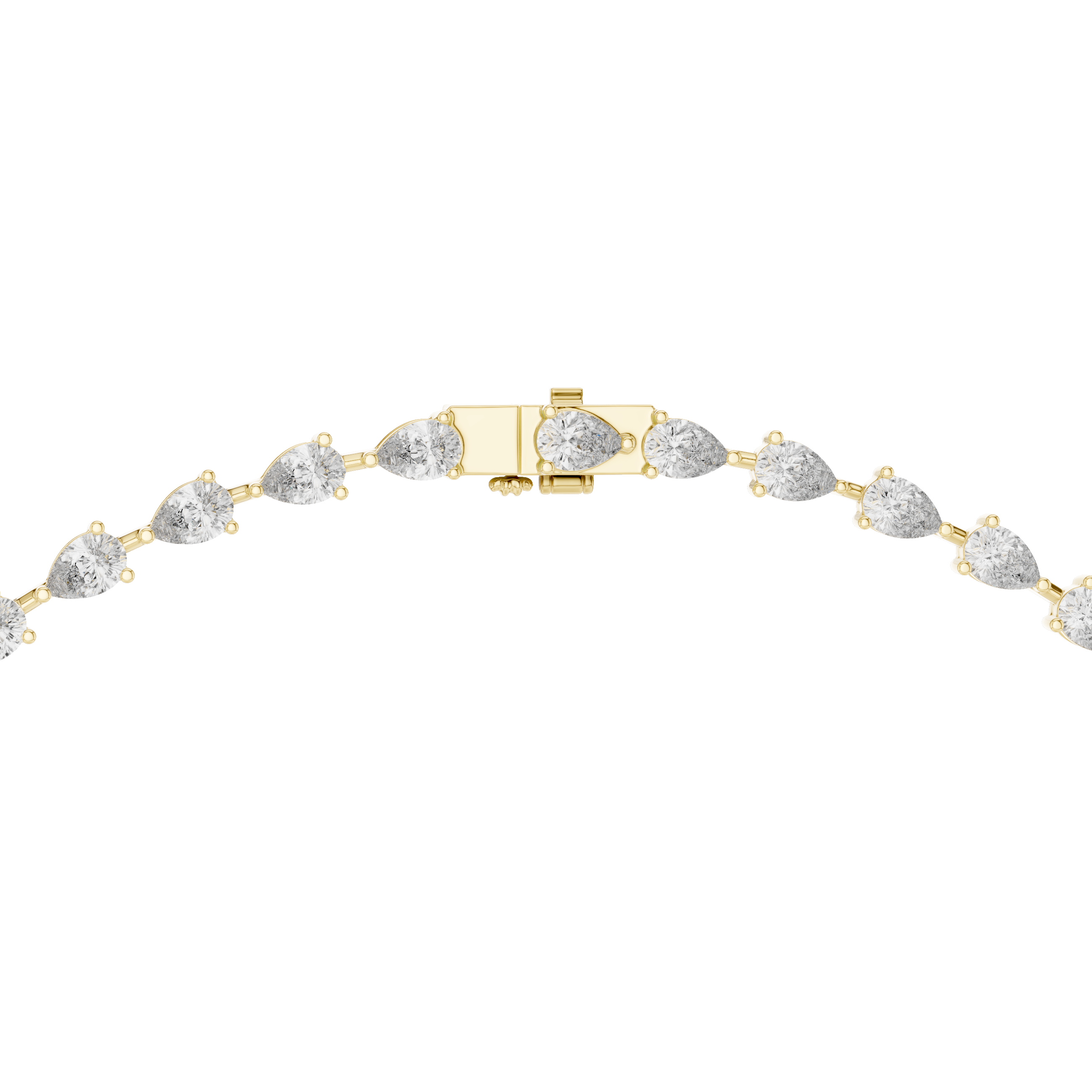 Luxury Pear Drop Diamond Necklace