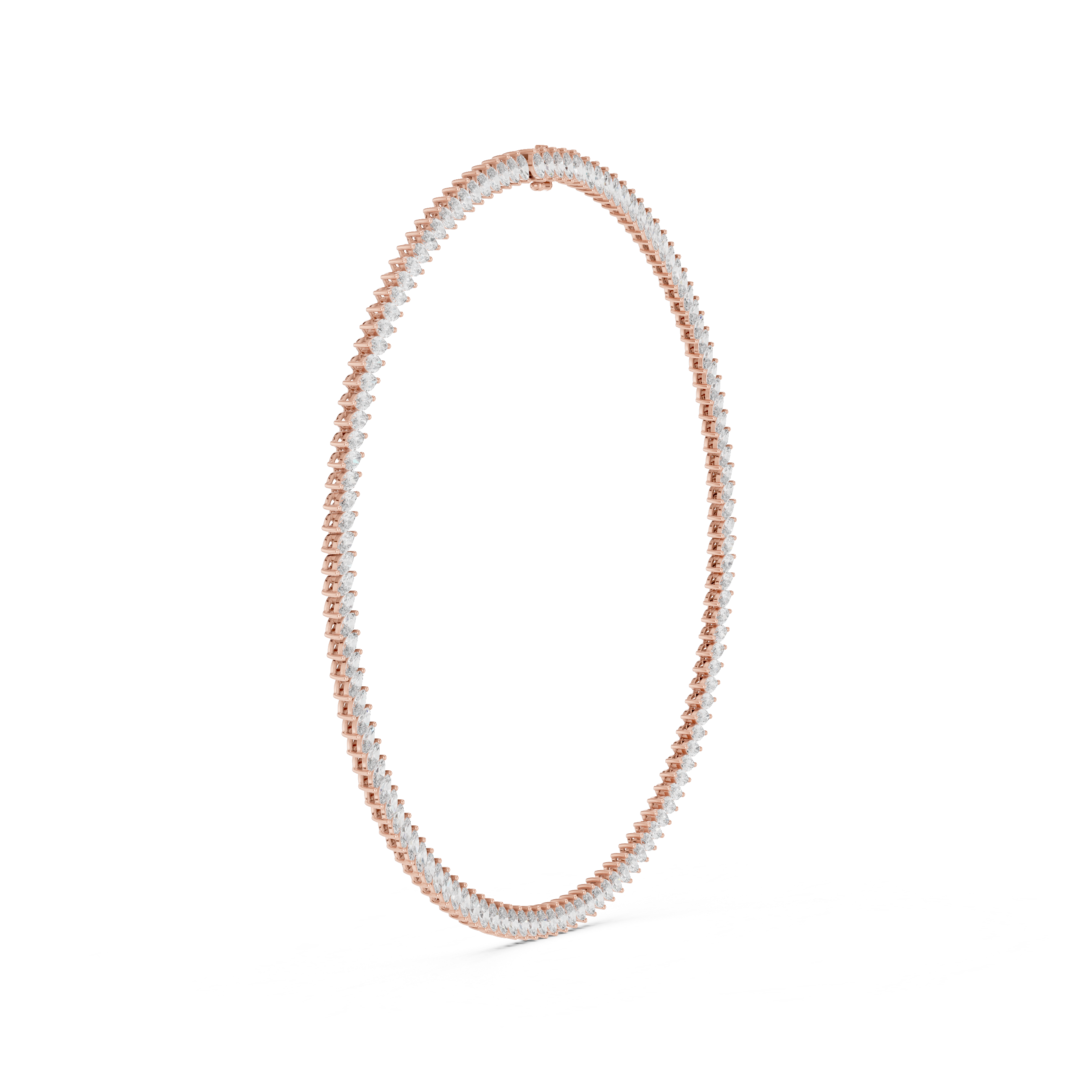 Luxury Marquise Diamond Tennis Necklace