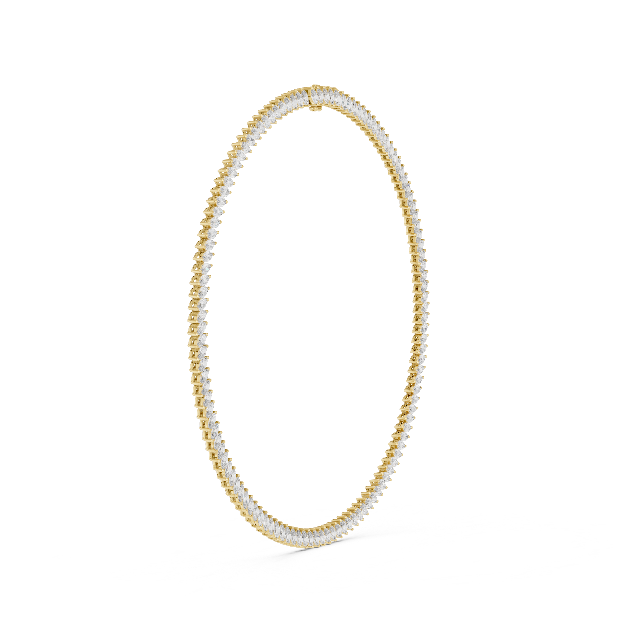 Luxury Marquise Diamond Tennis Necklace