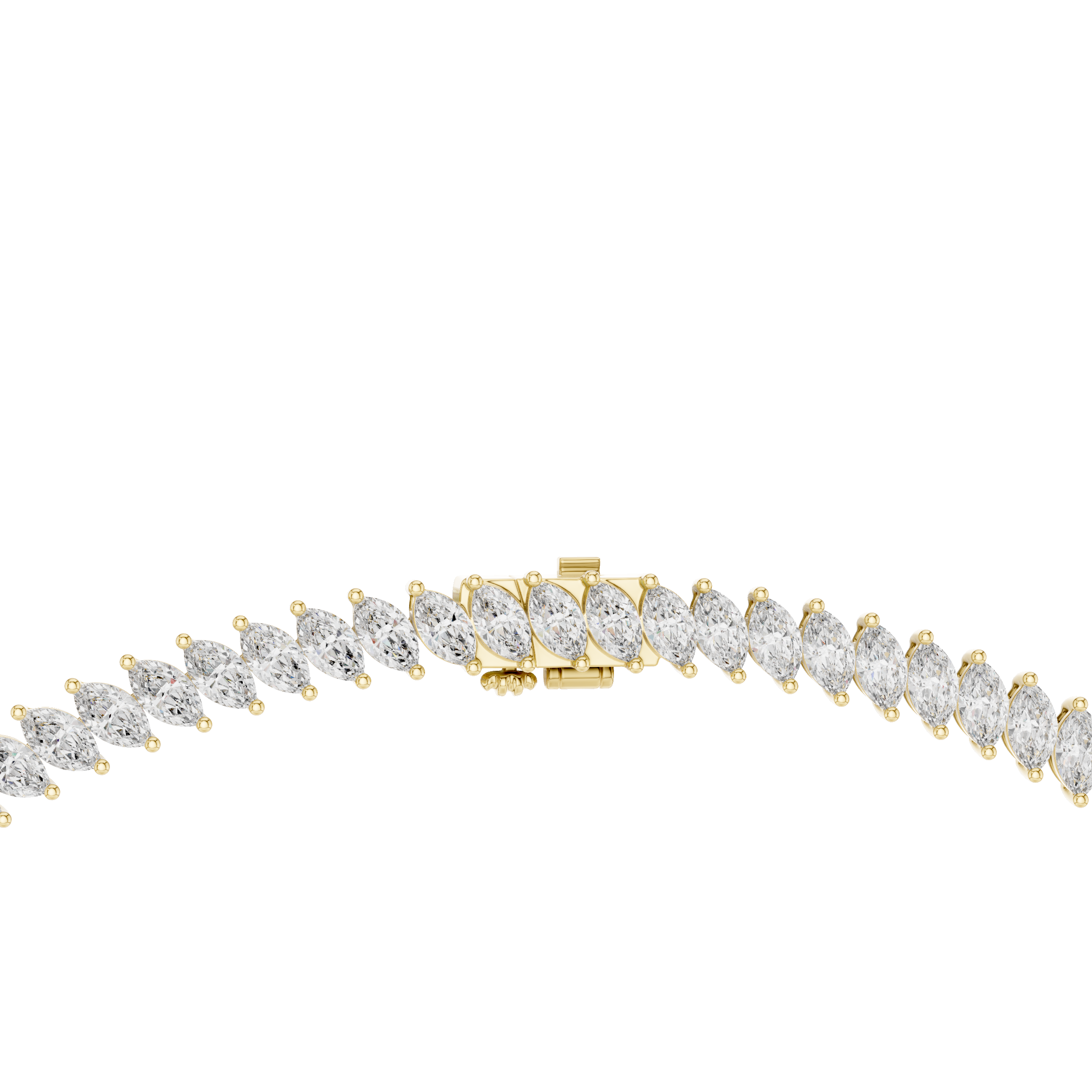 Luxury Marquise Diamond Tennis Necklace