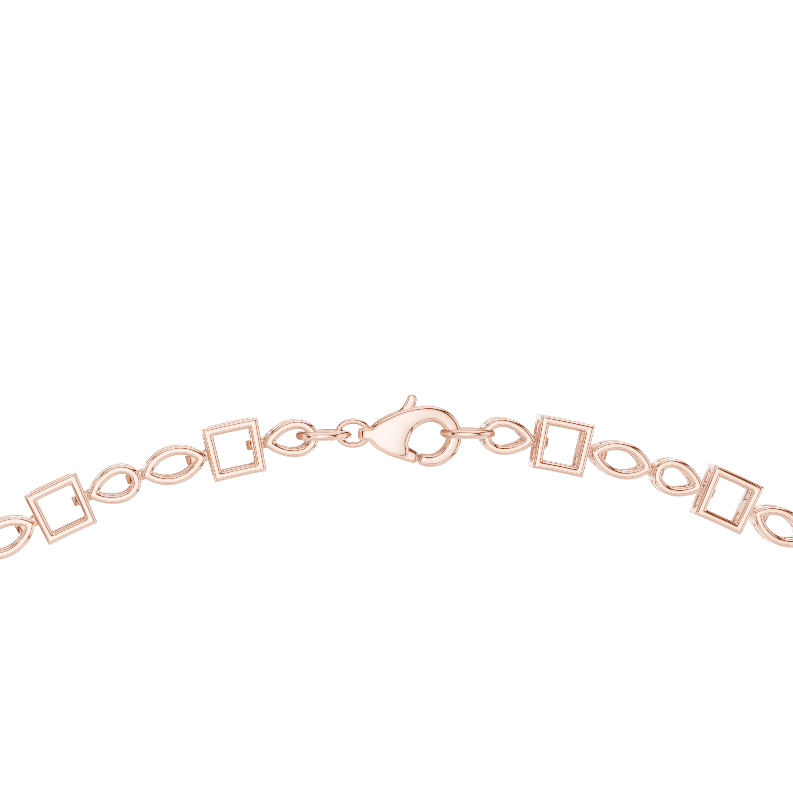 Floral Cluster Multi Shape Diamond Necklace