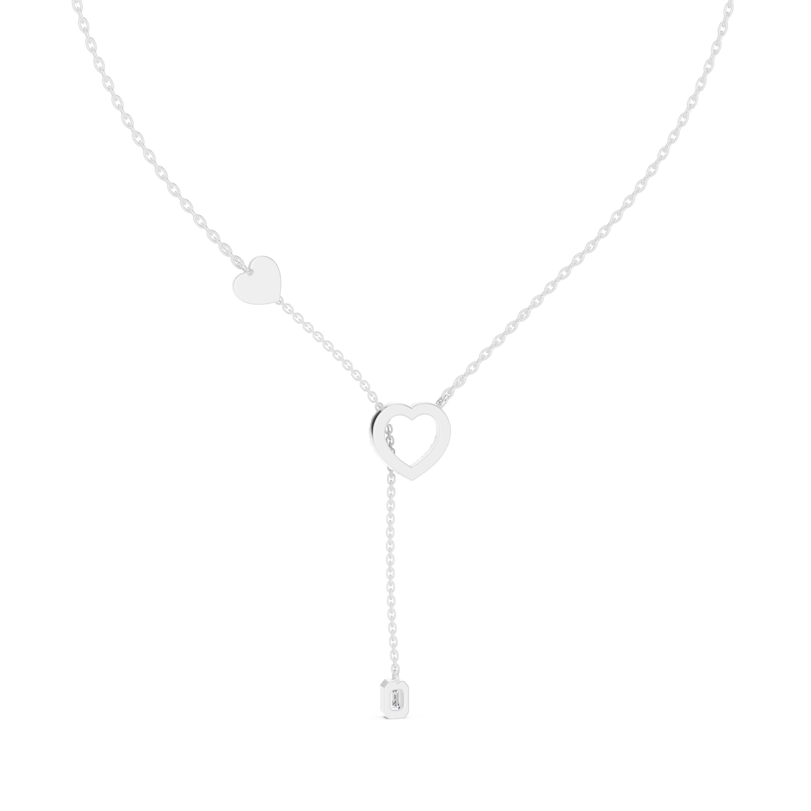 Luxury Heart Drop Necklace