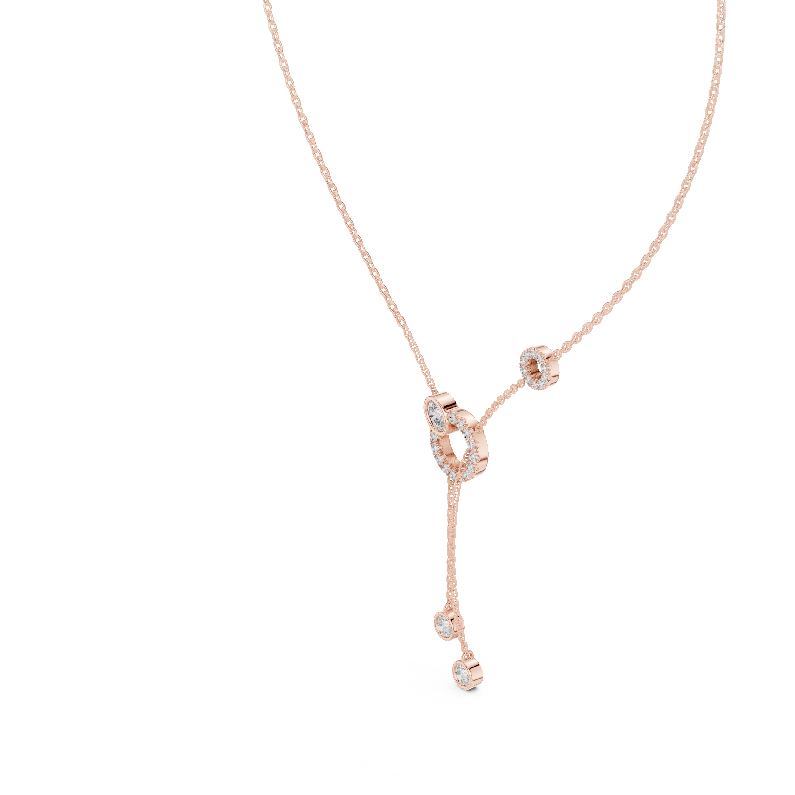 Luxury Circle Drop Necklace
