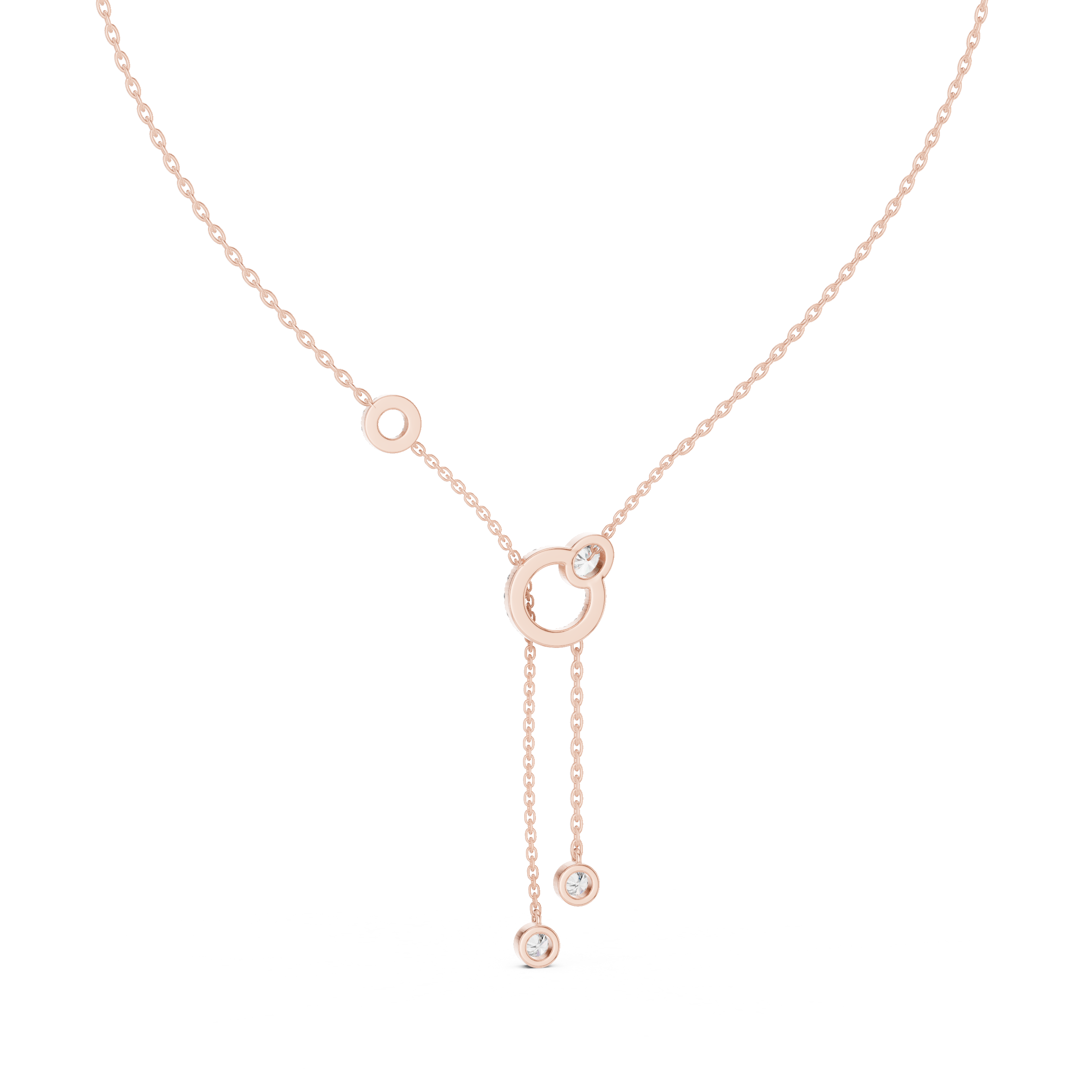 Luxury Circle Drop Necklace