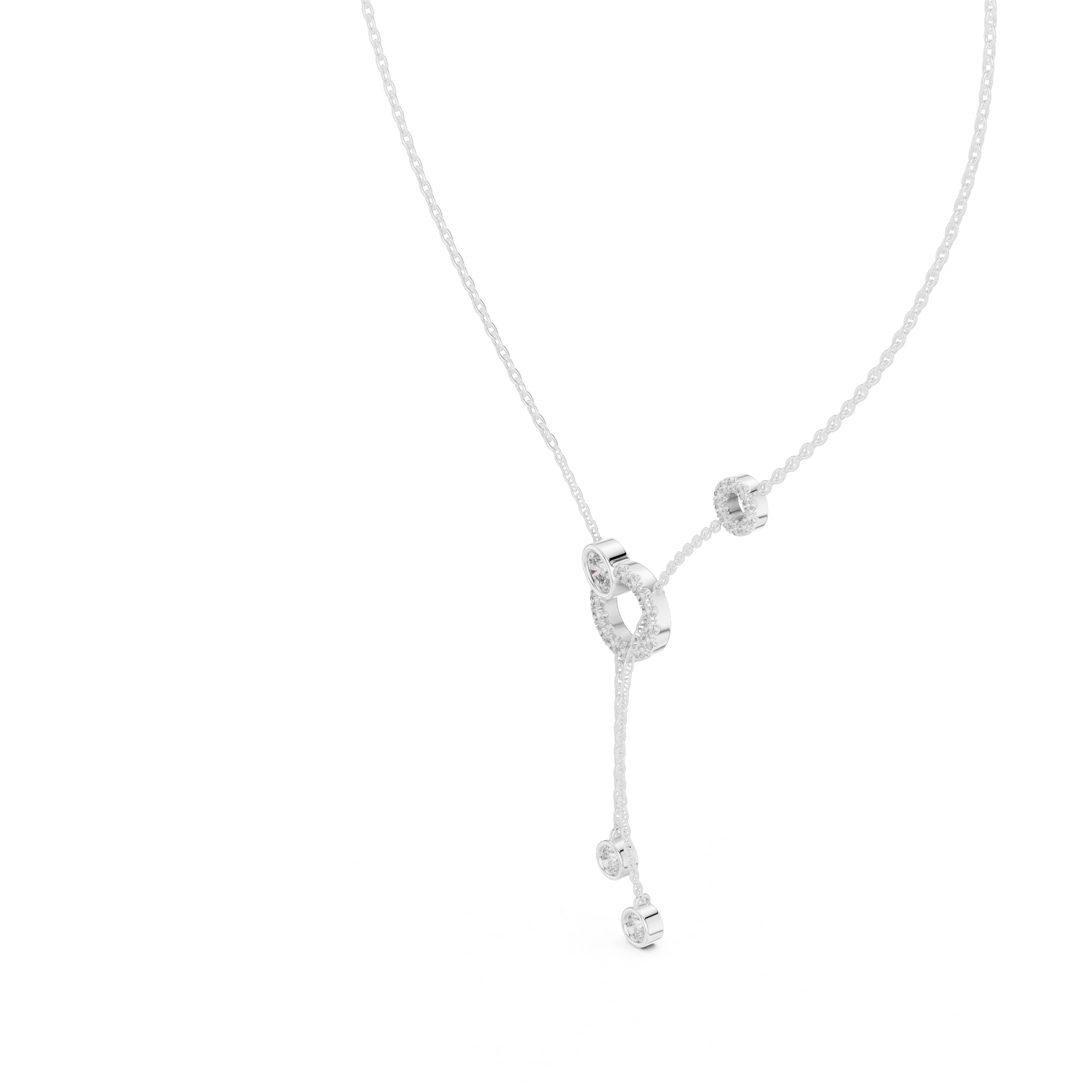 Luxury Circle Drop Necklace