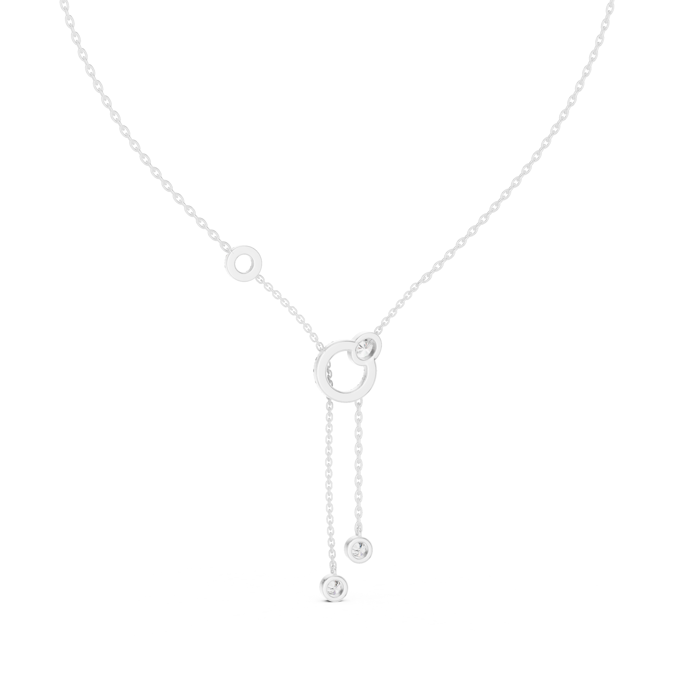 Luxury Circle Drop Necklace