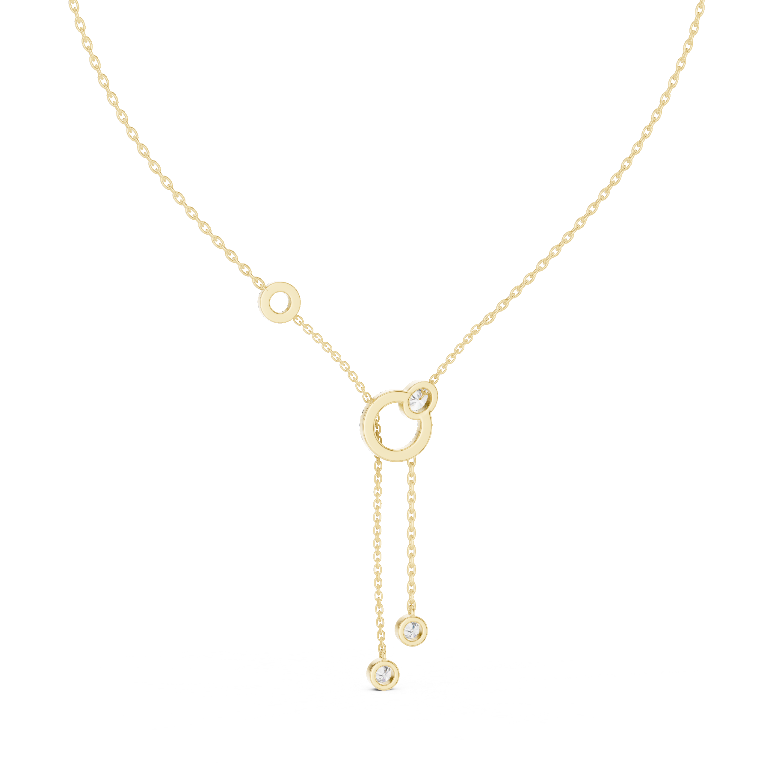 Luxury Circle Drop Necklace