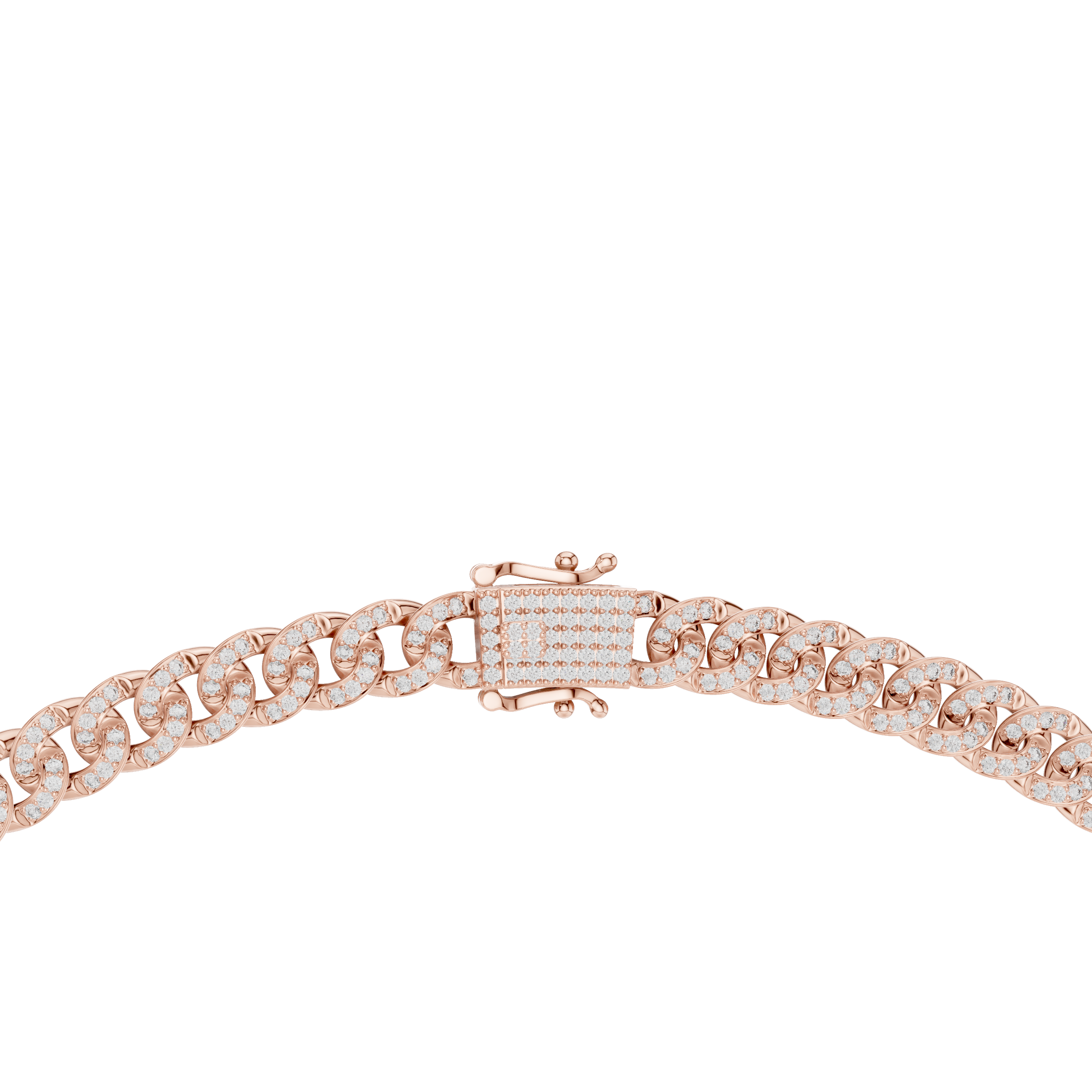 Luxury Pavé Diamond Cuban Link Necklace