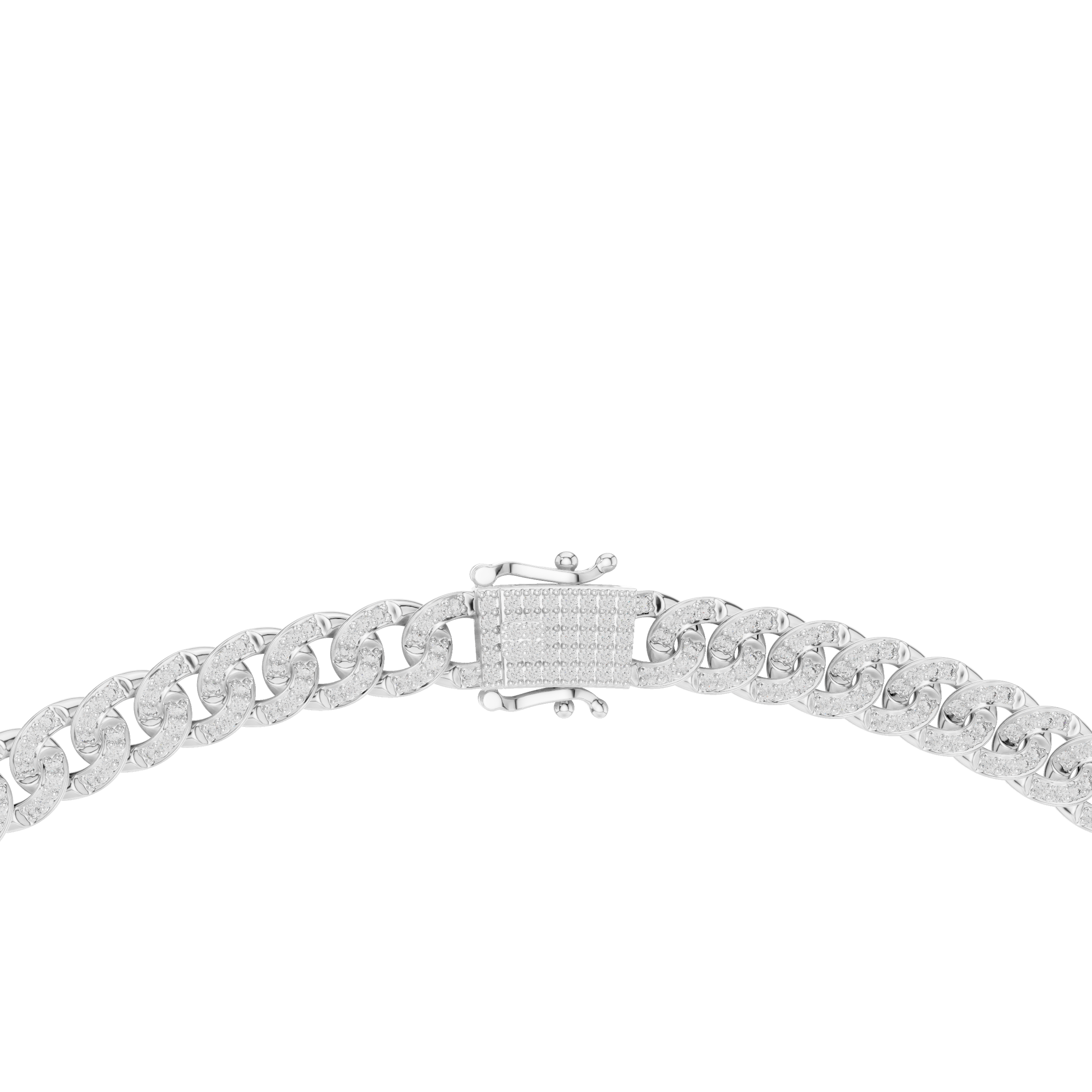 Luxury Pavé Diamond Cuban Link Necklace