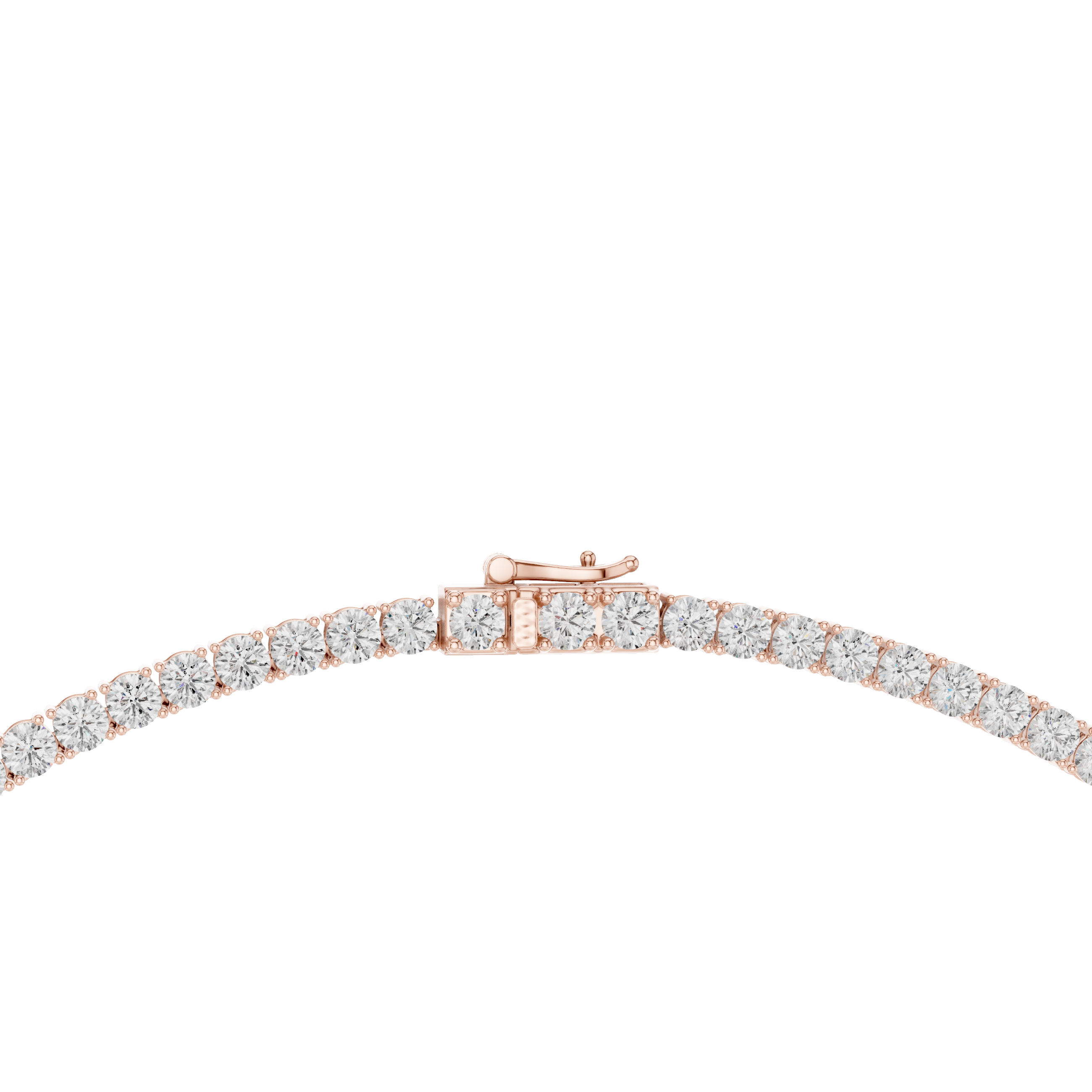 Premium Round Diamond Tennis Necklace
