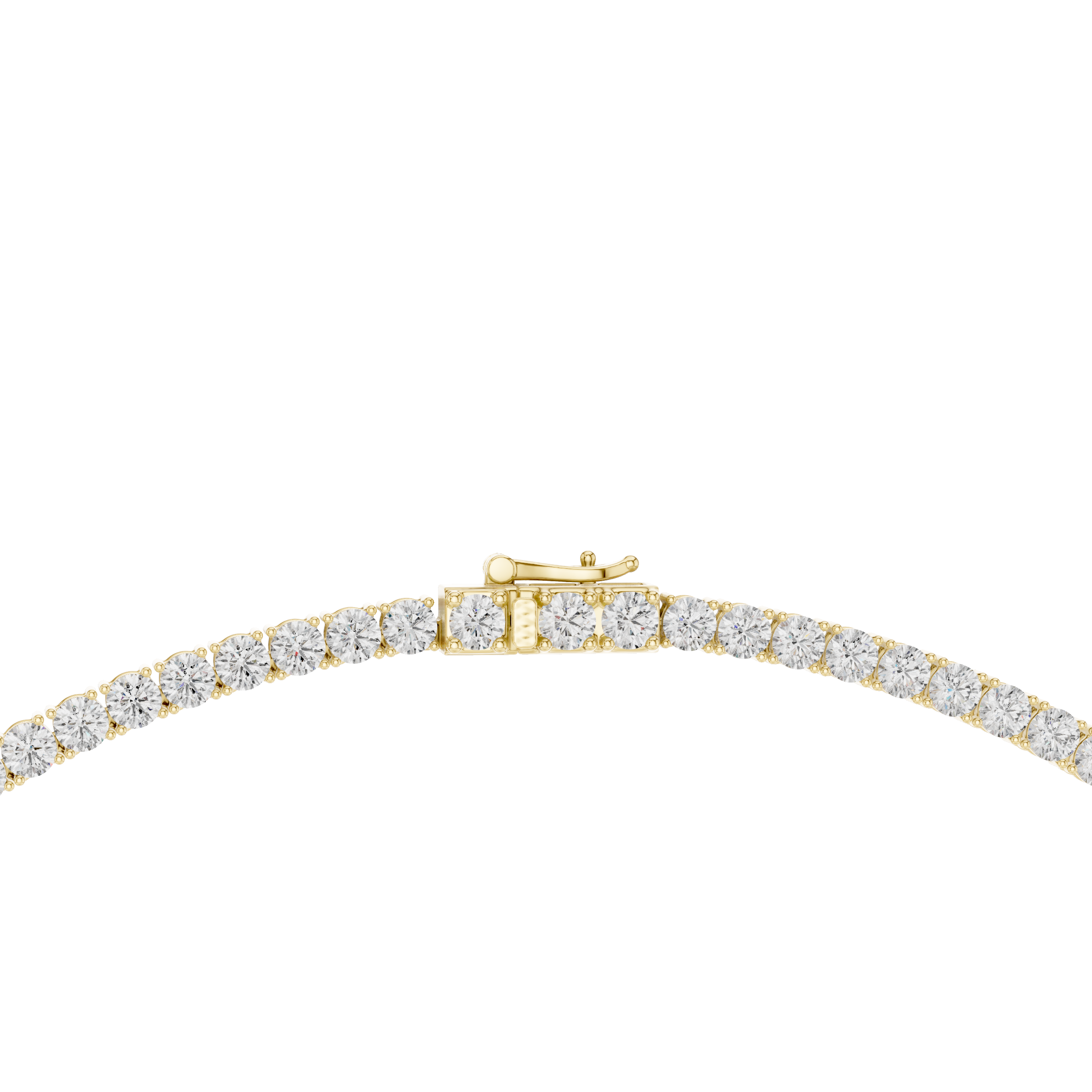 Premium Round Diamond Tennis Necklace