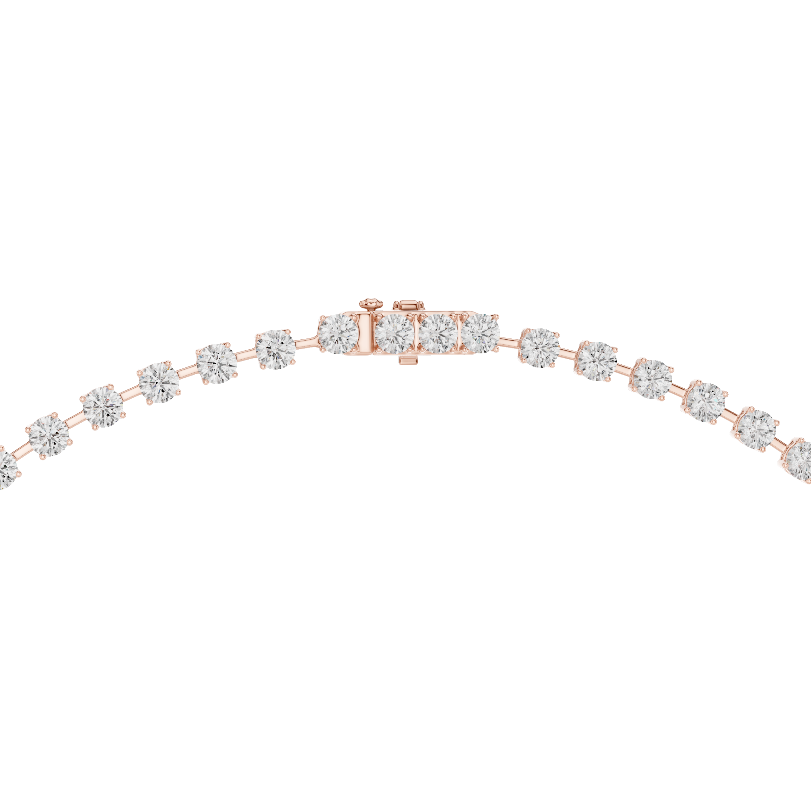 Minimalist Y-Drop Diamond Tennis Necklace