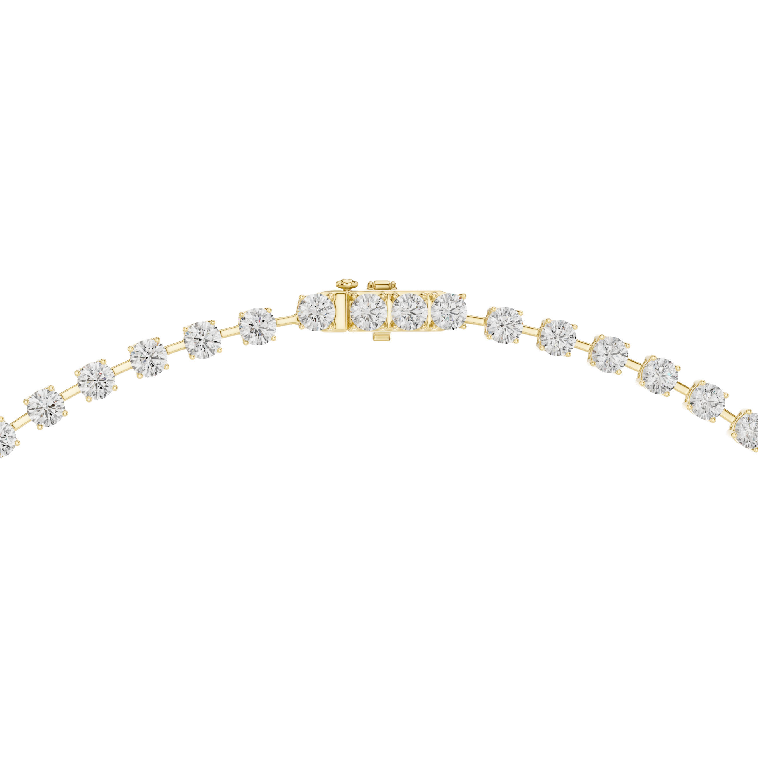 Minimalist Y-Drop Diamond Tennis Necklace