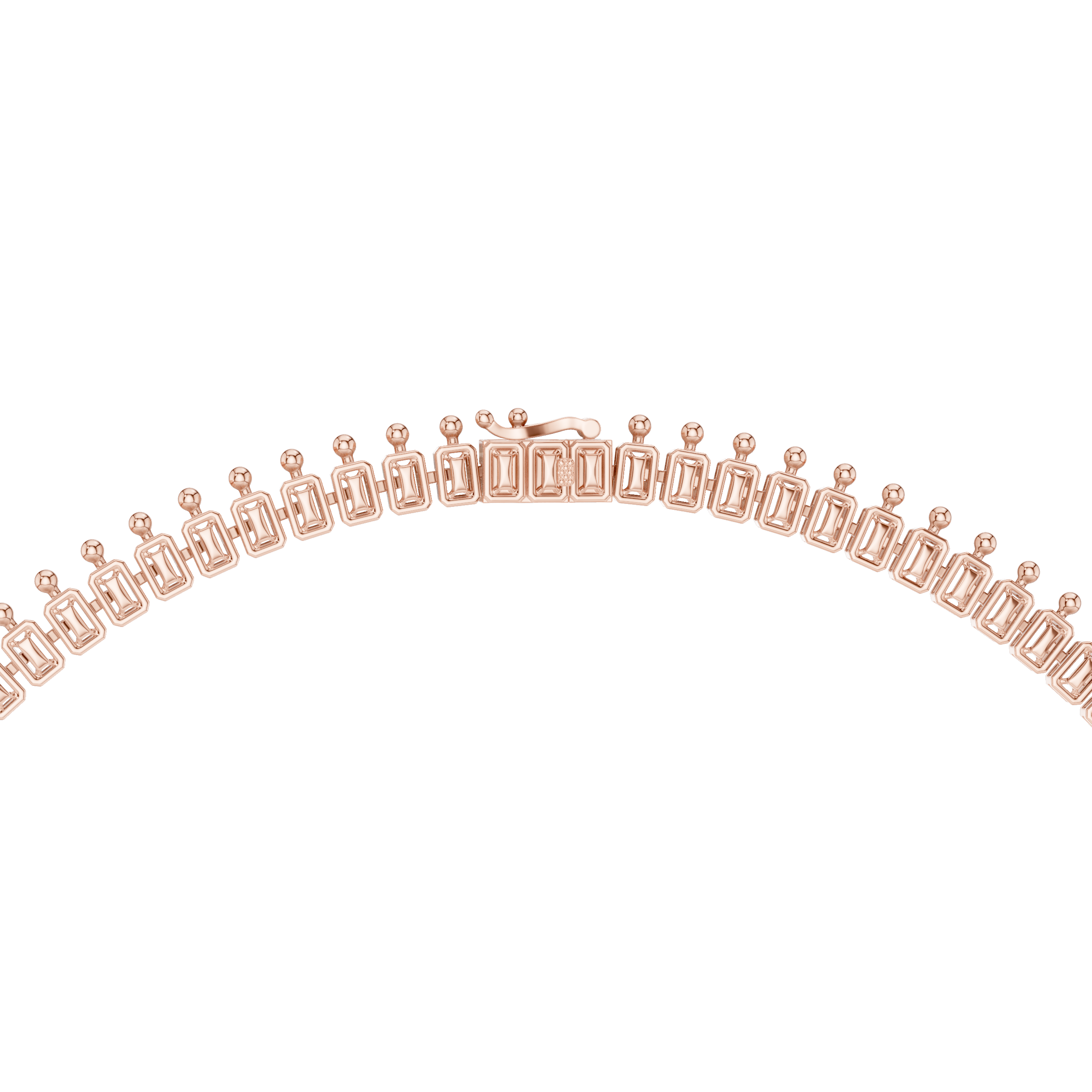 Royal Sapphire Cascade Diamond Statement Necklace