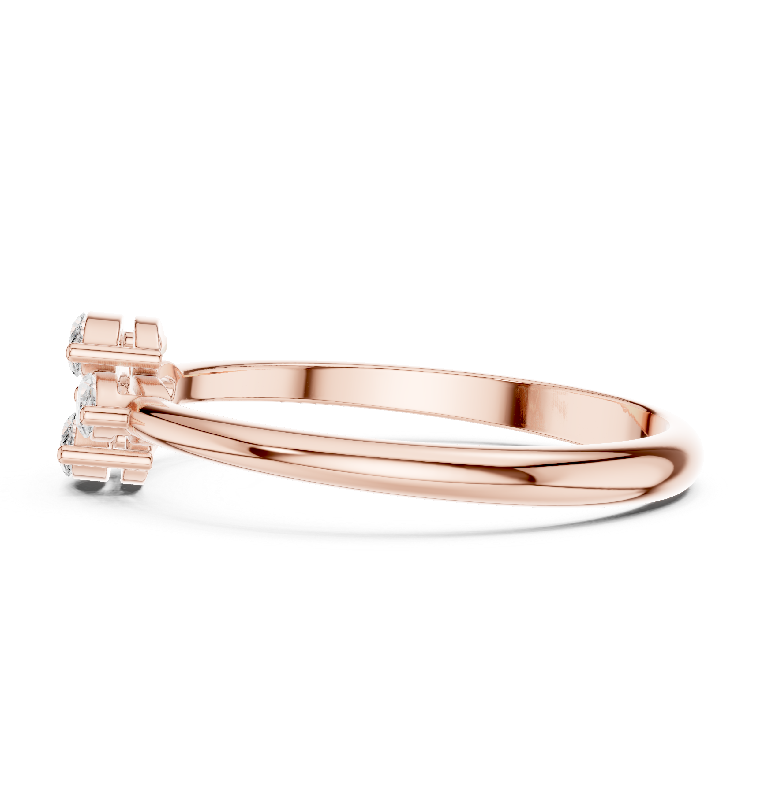 Four Marquise Diamond Cluster Ring – Floral Inspired Minimalist Ring