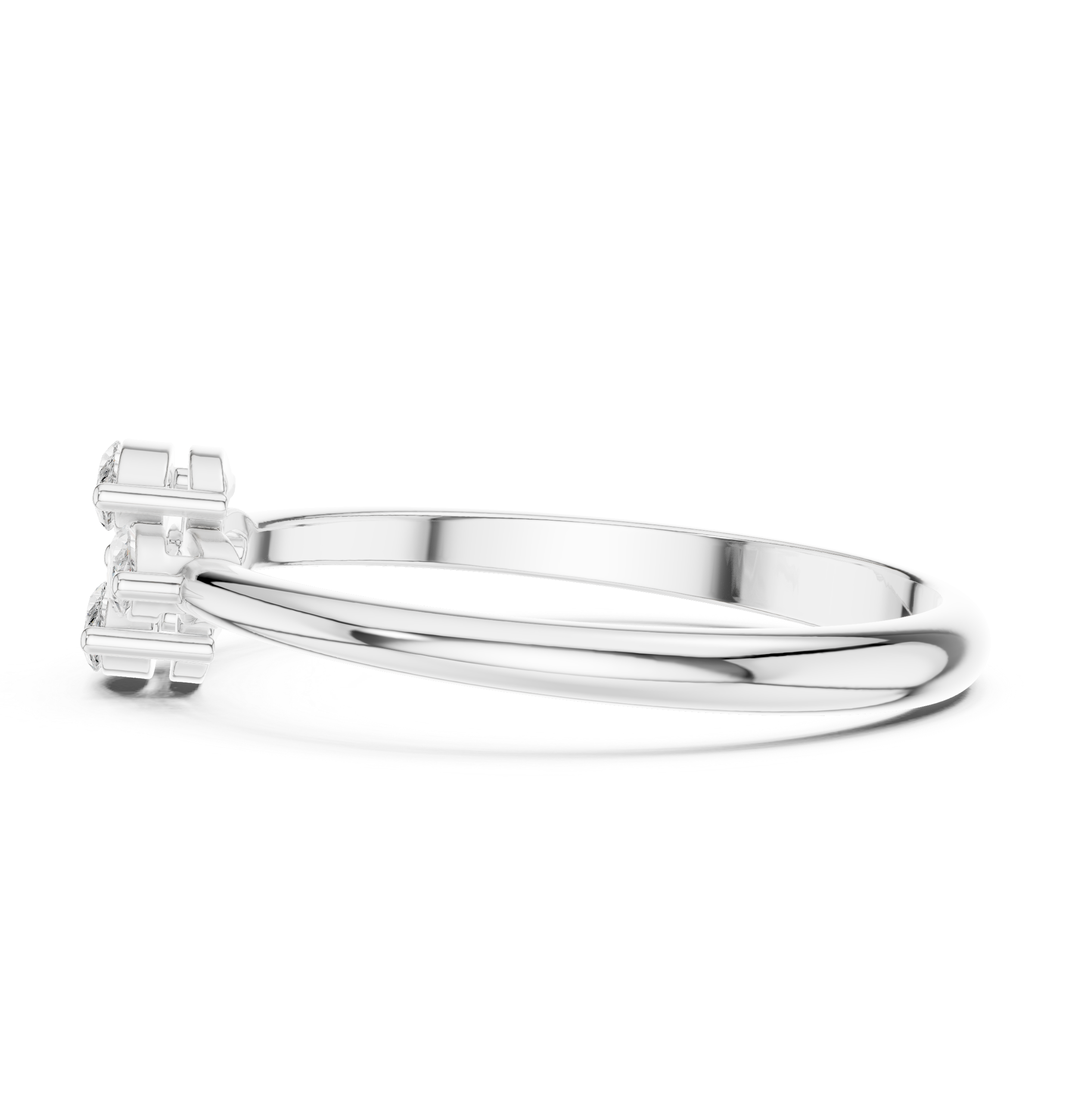 Four Marquise Diamond Cluster Ring – Floral Inspired Minimalist Ring