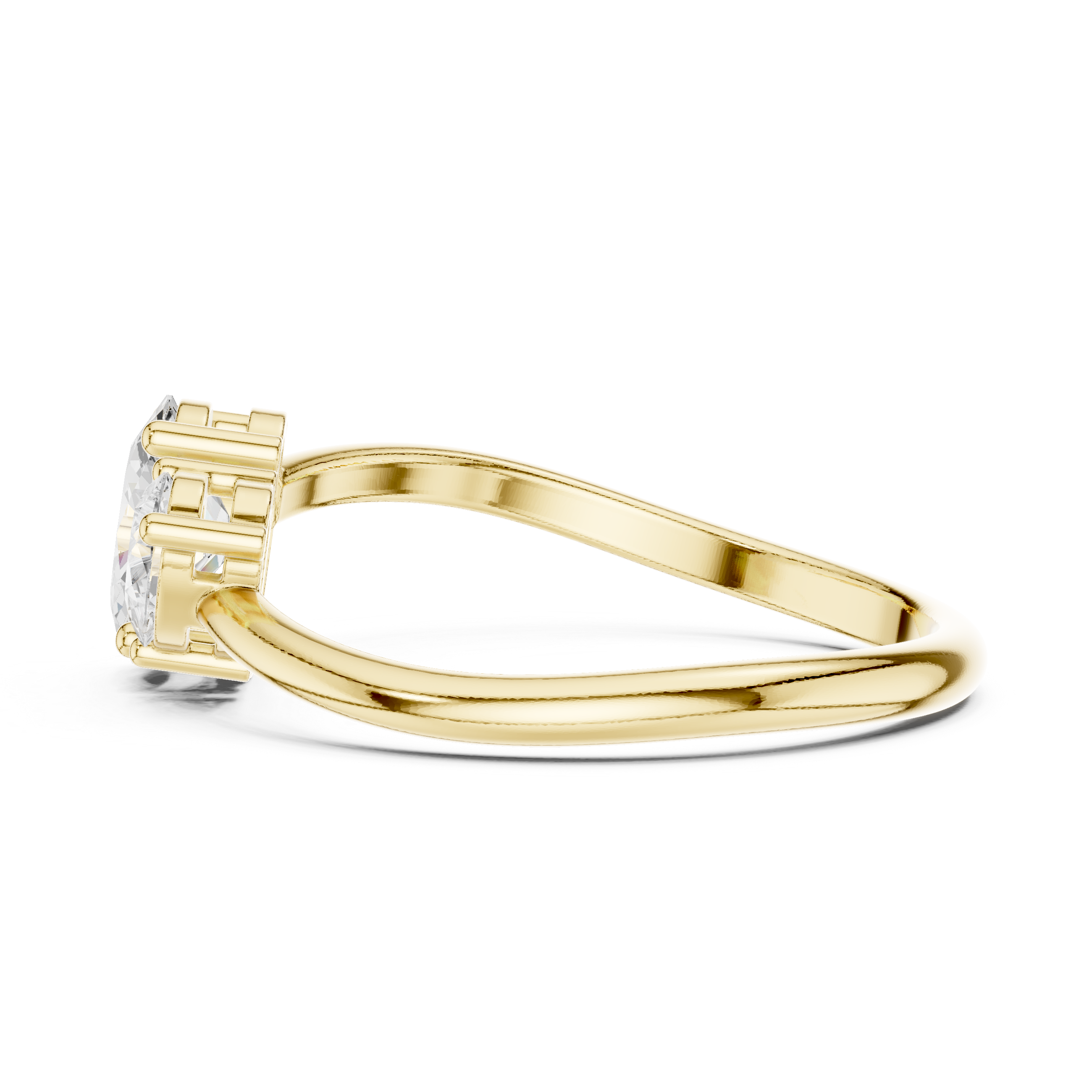 Oval & Pear Diamond Toi et Moi Ring – Modern Two Stone Engagement Ring