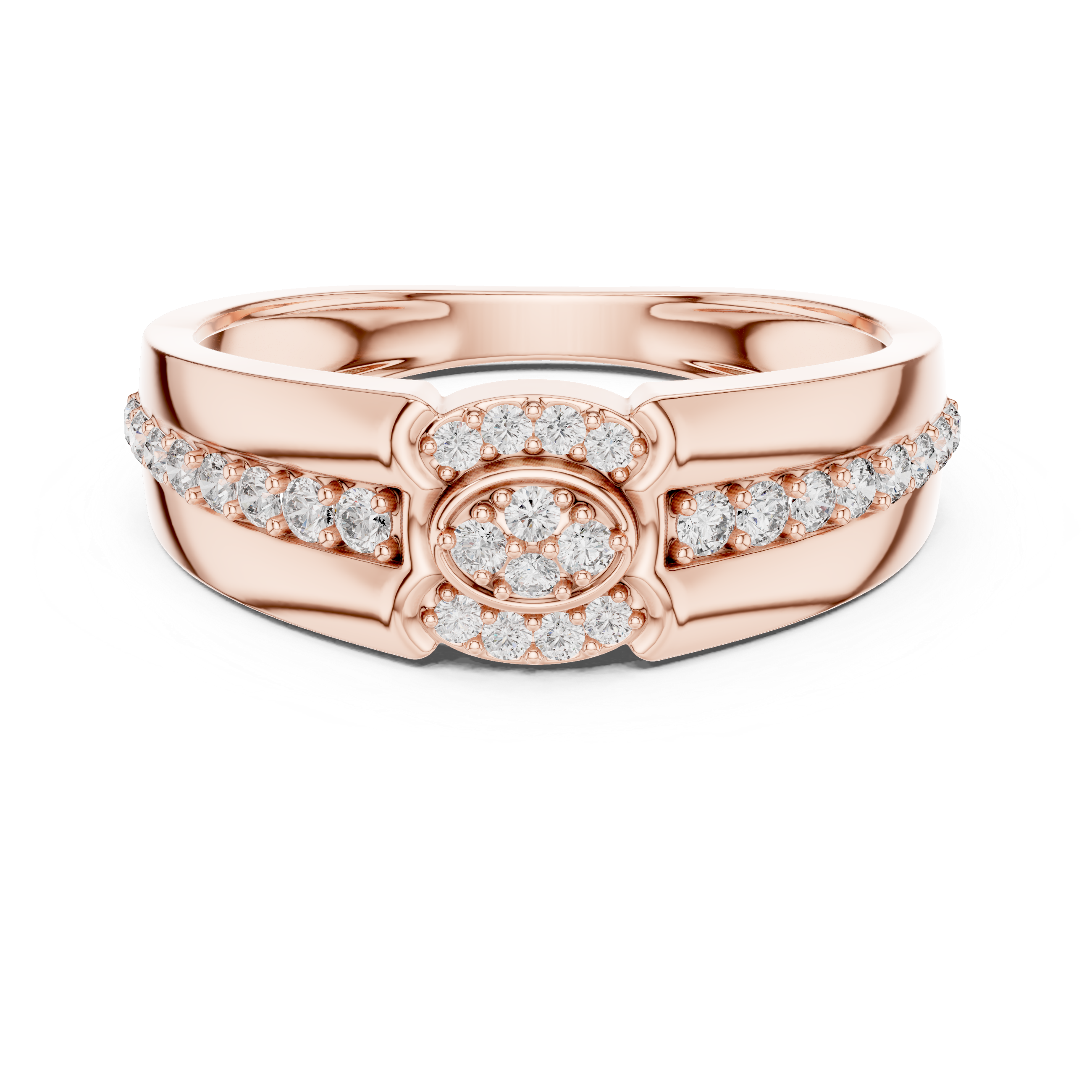 Vintage-Inspired Diamond Cluster Ring