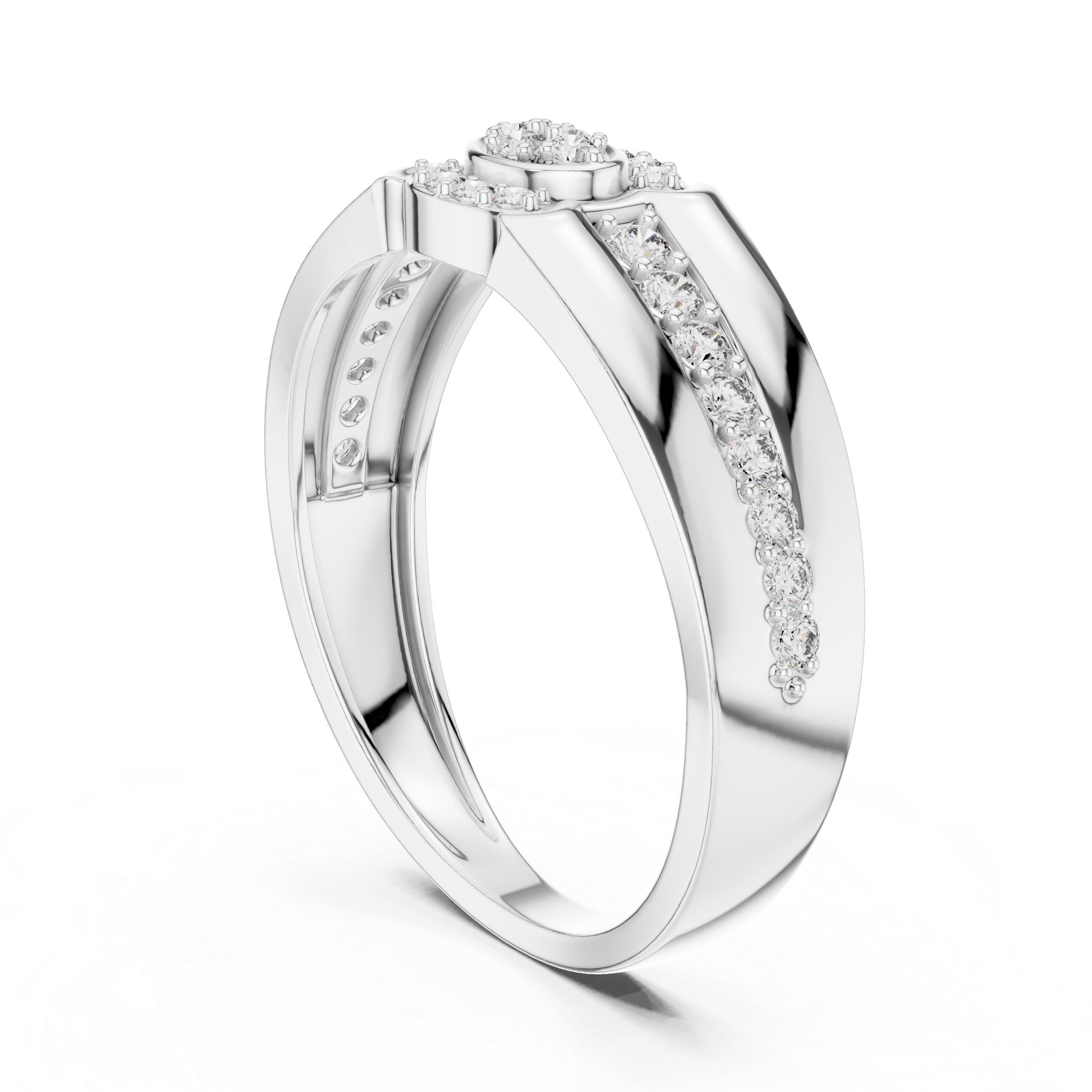Vintage-Inspired Diamond Cluster Ring