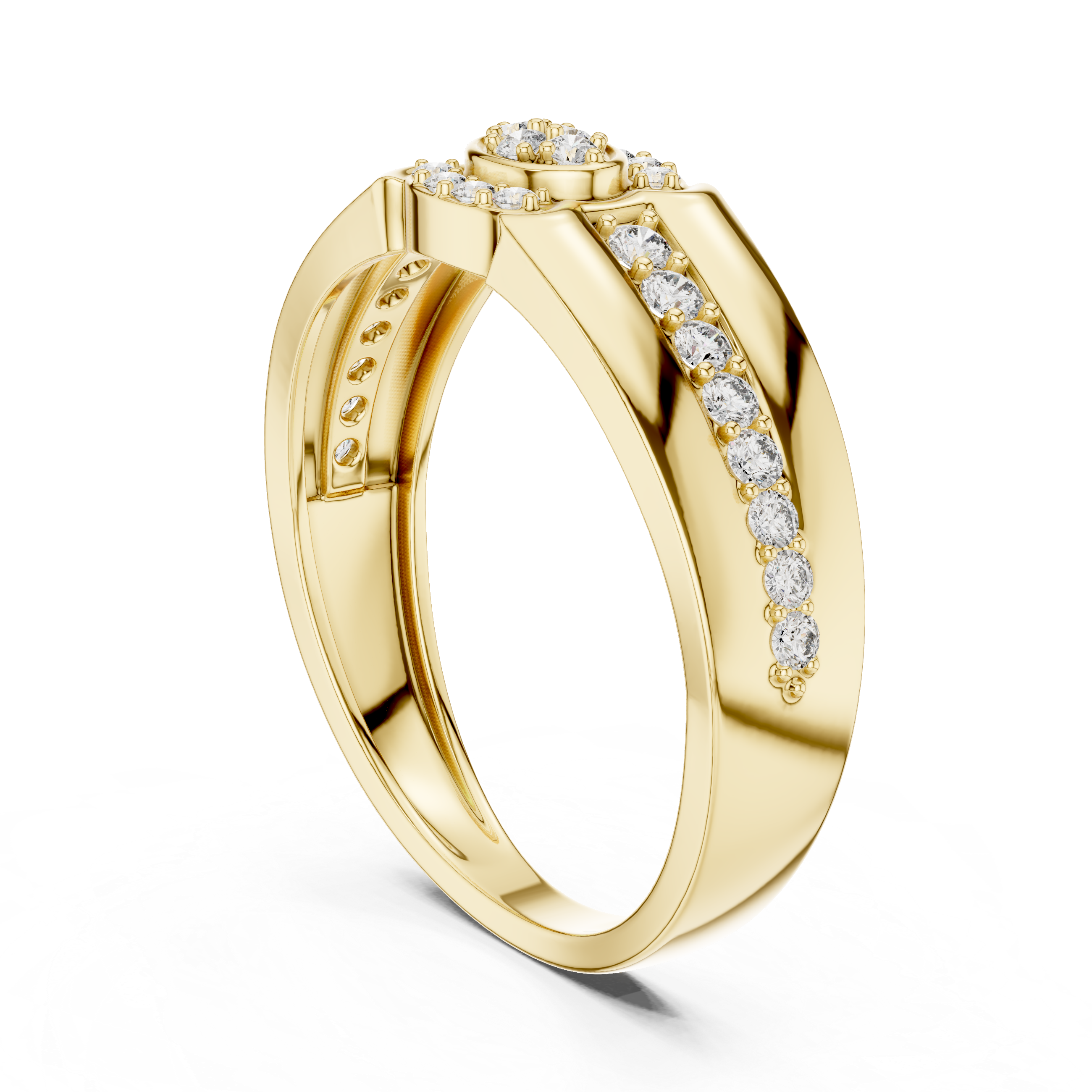 Vintage-Inspired Diamond Cluster Ring