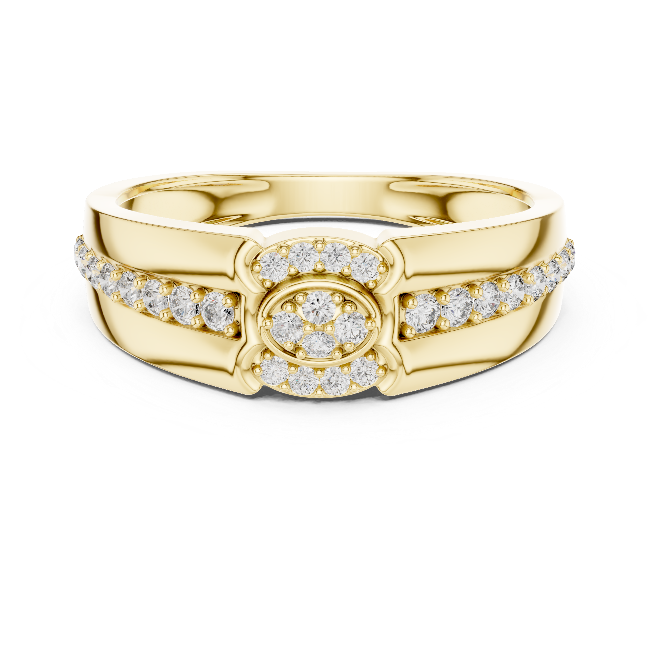 Vintage-Inspired Diamond Cluster Ring