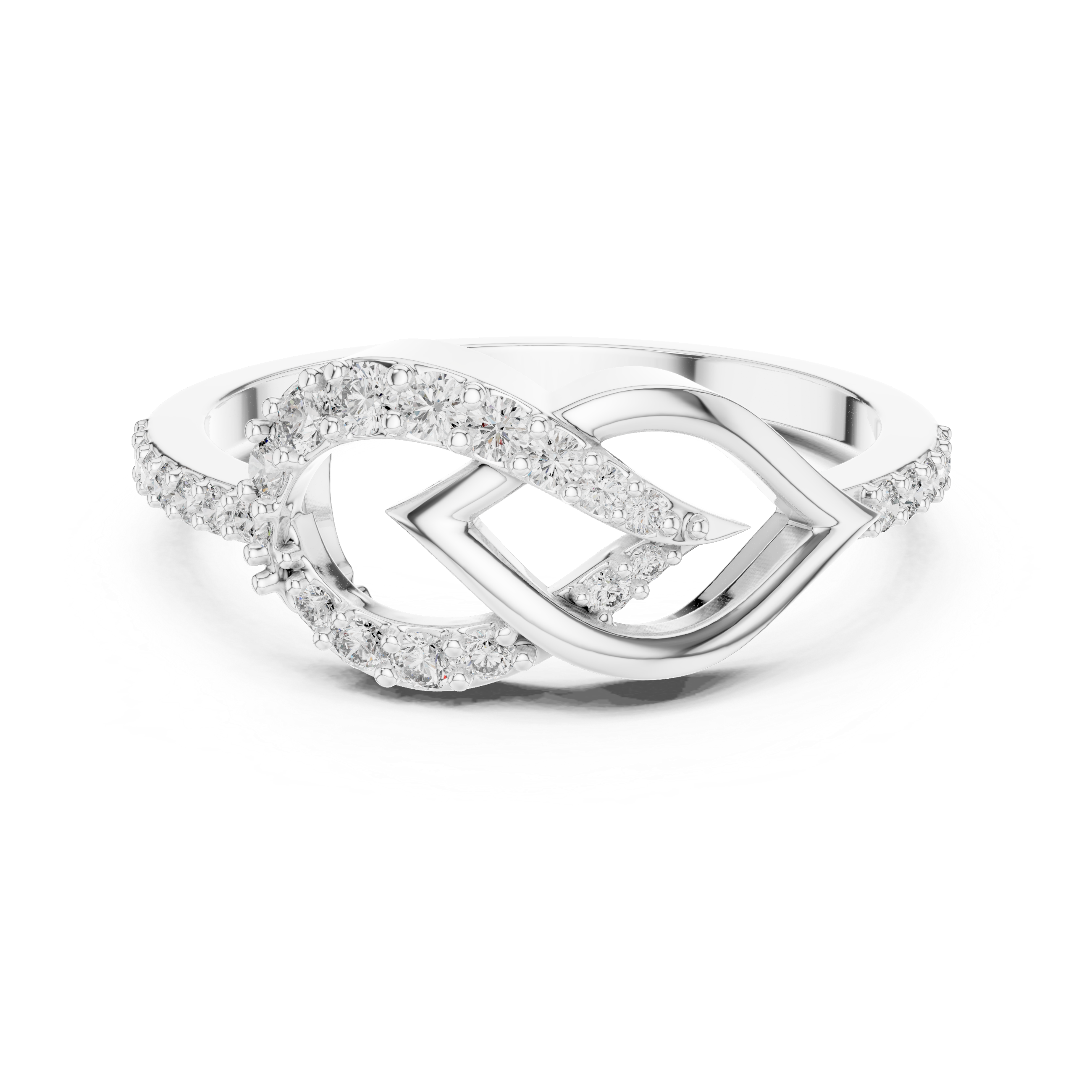 Modern Infinity Diamond Ring