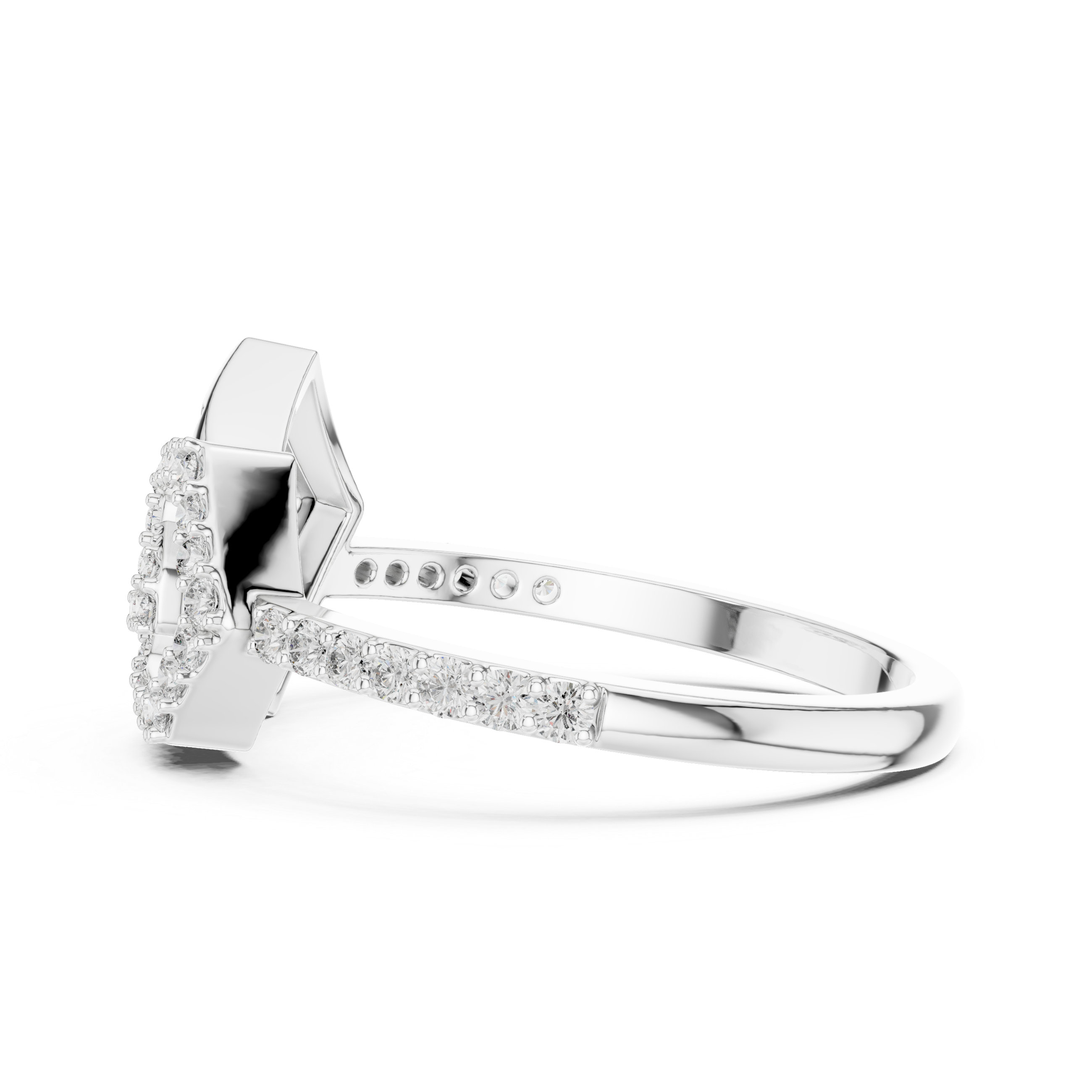 Abstract Geometric Diamond Ring