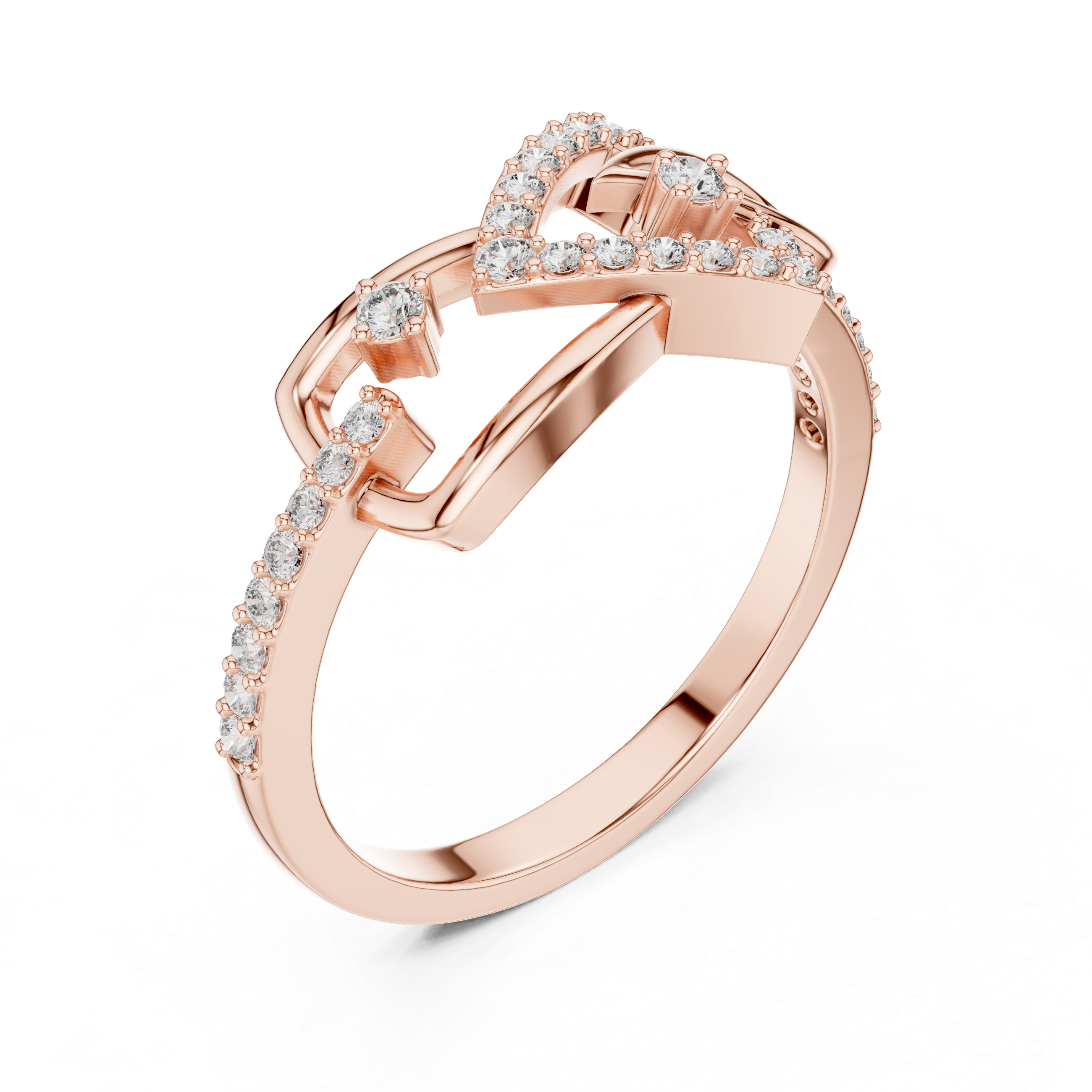 Modern Abstract Diamond Ring