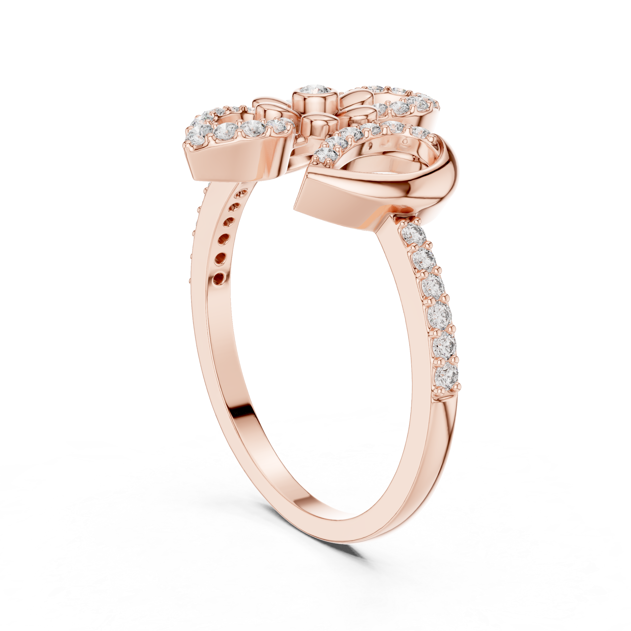 Floral Fleur Diamond Ring
