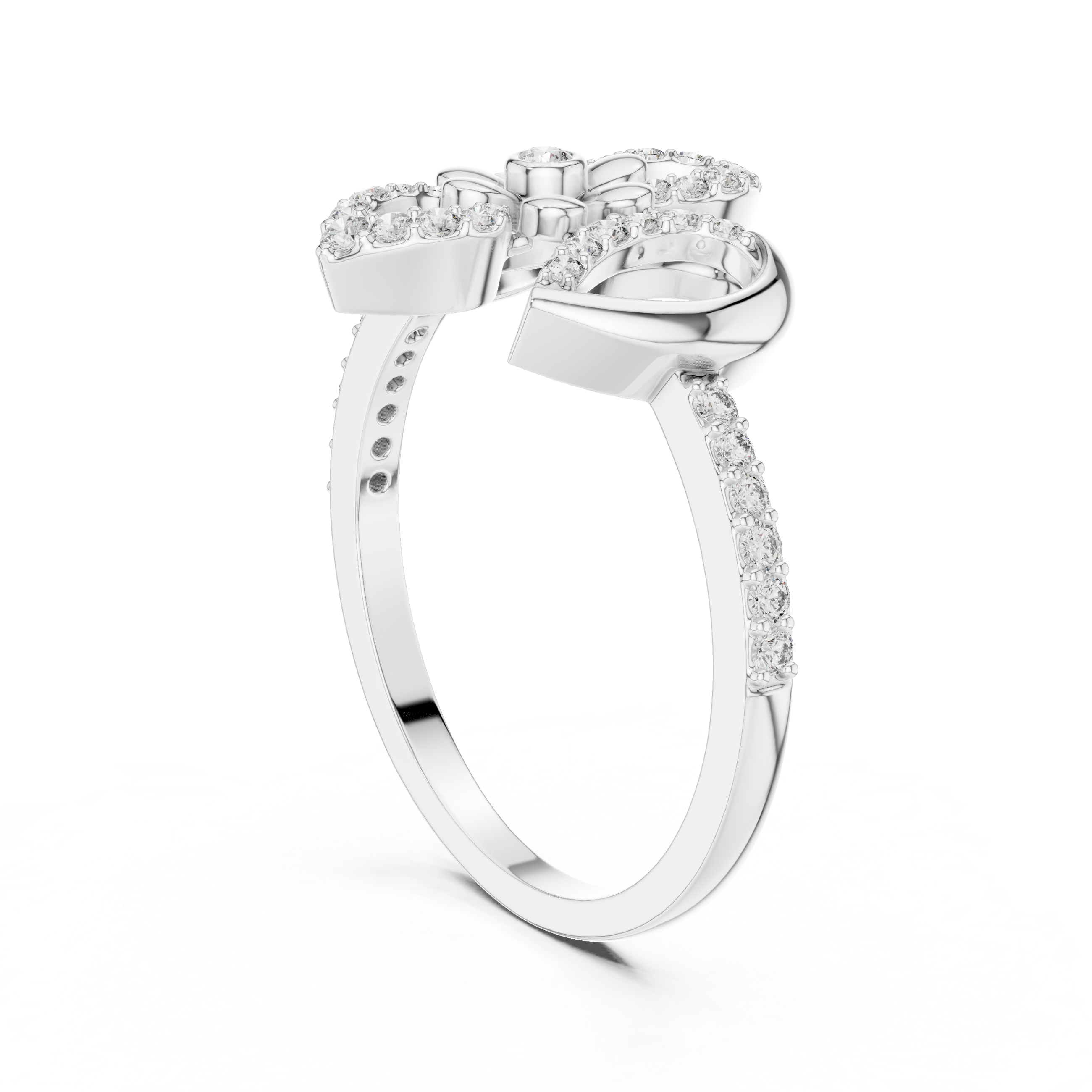 Floral Fleur Diamond Ring