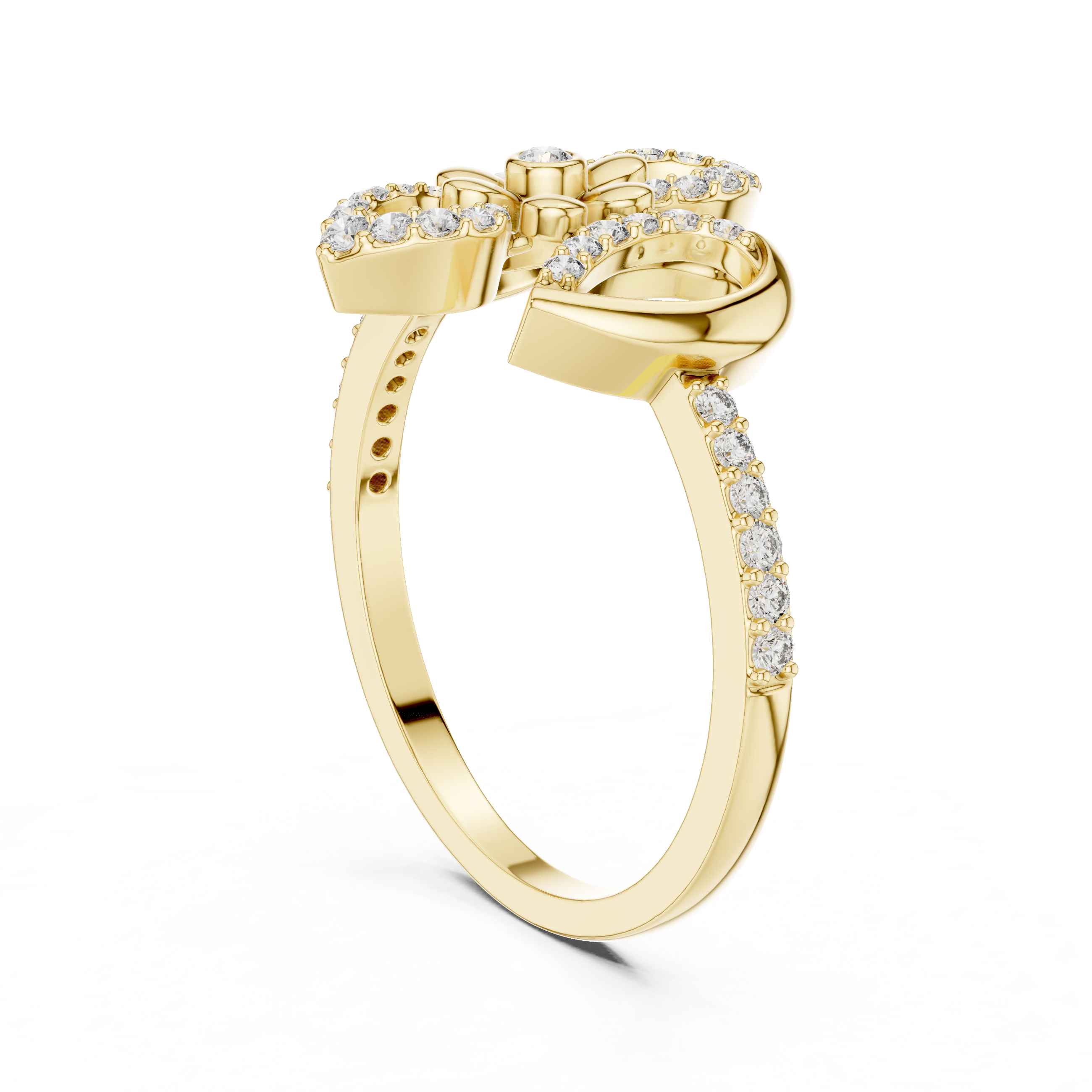 Floral Fleur Diamond Ring