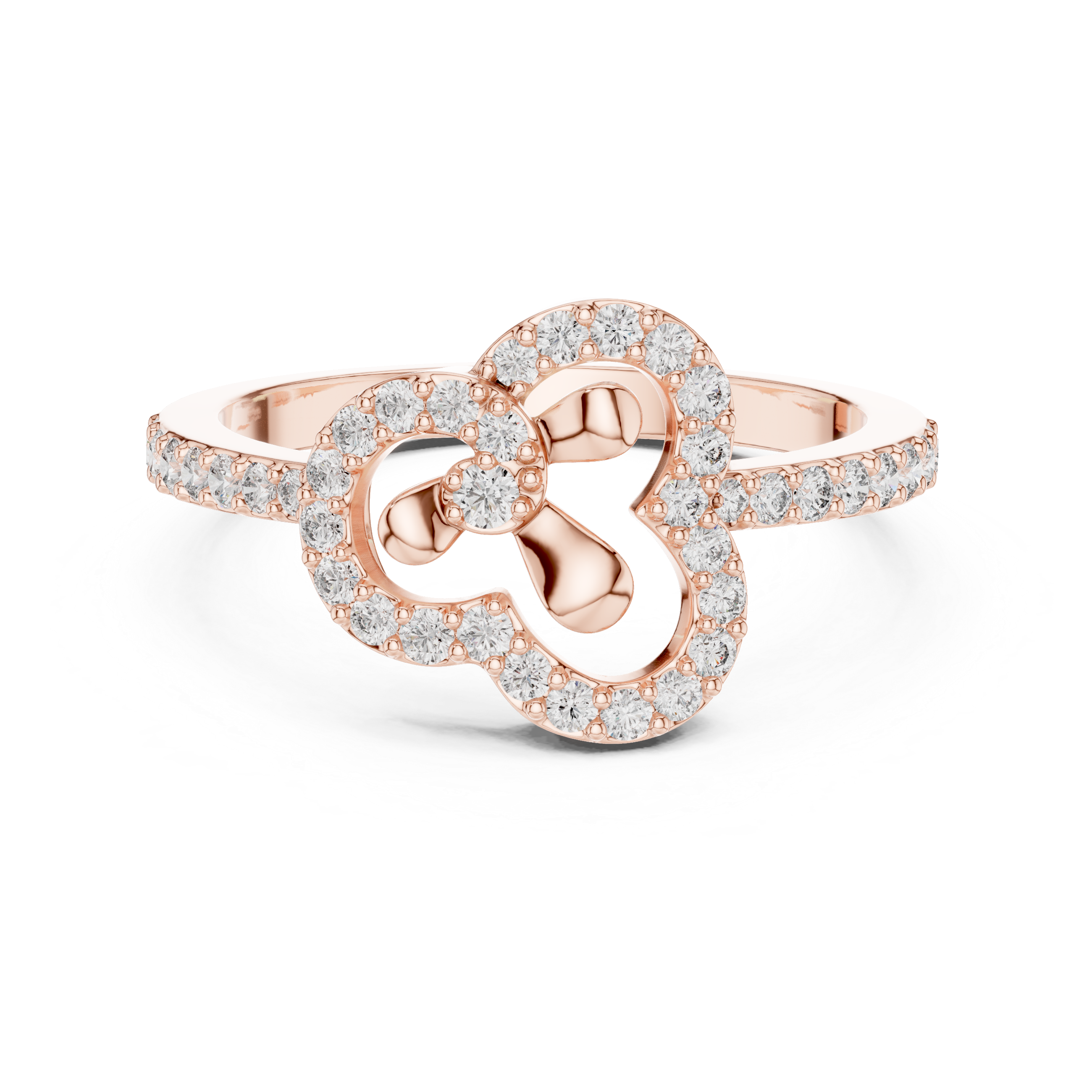Clover Diamond Ring – Modern Lucky Charm Inspired Openwork Ring