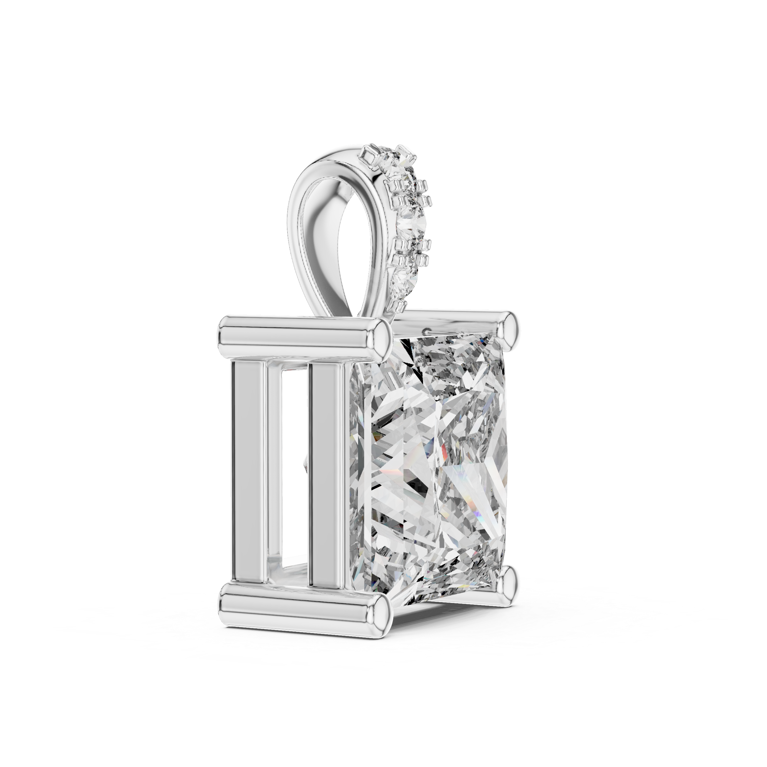Princess Cut Solitaire Pendant