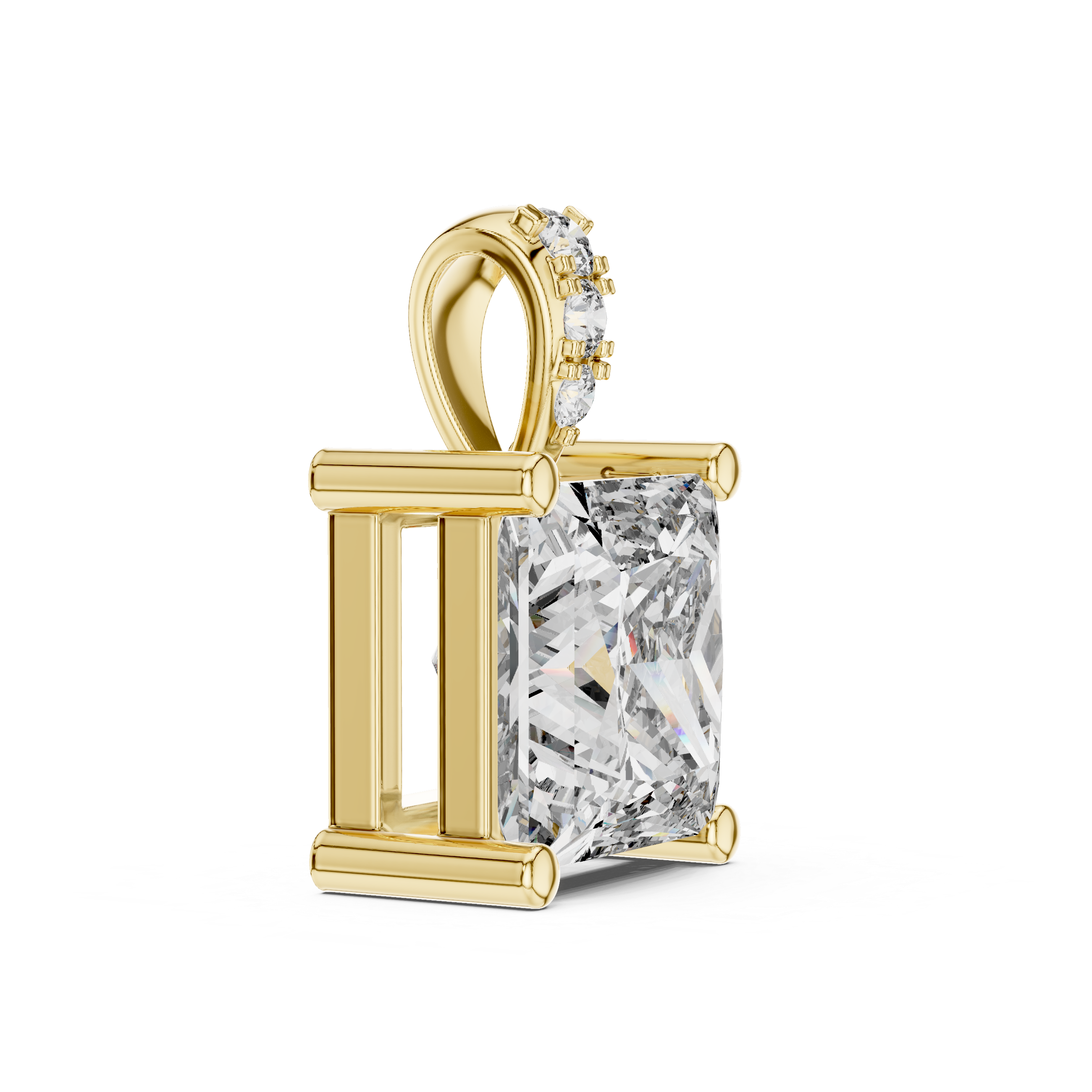 Princess Cut Solitaire Pendant
