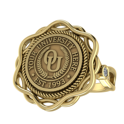 Slanga | Infinity Bezel Band Custom Collage Ring