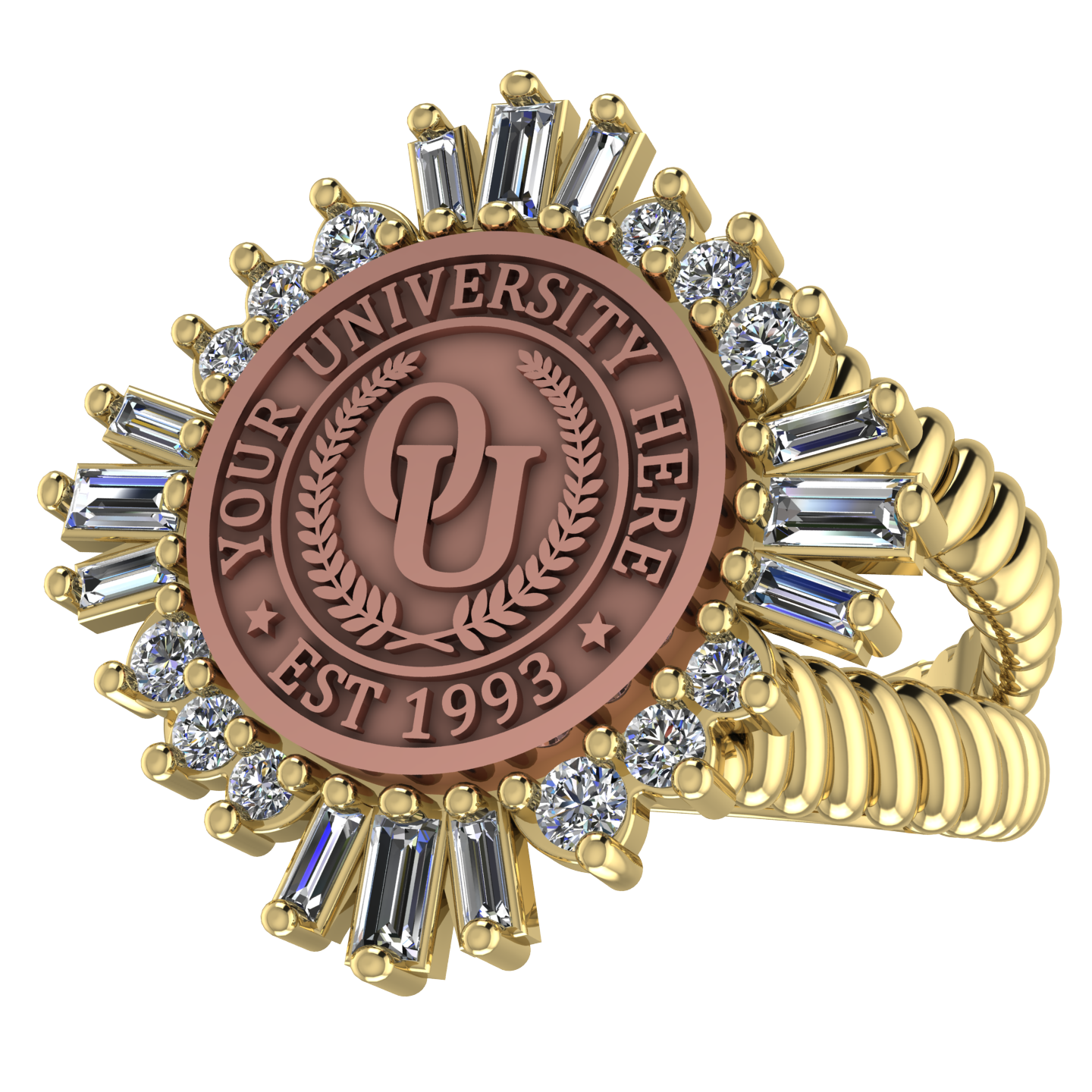 Tramontana | V-Rope Band Custom Collage Ring