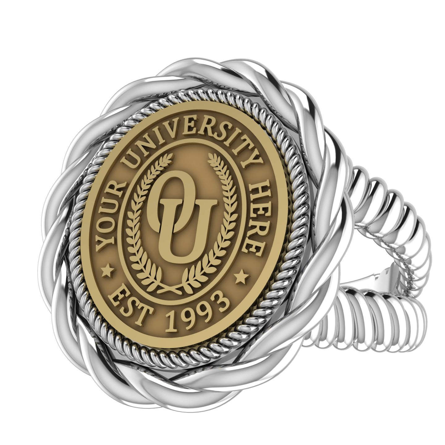 Melipat | V-Rope Band Custom Collage Ring