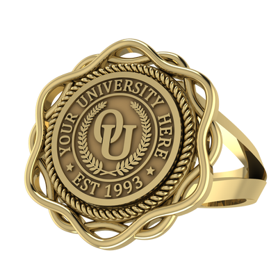 Slanga | V-Frame Band Custom Collage Ring