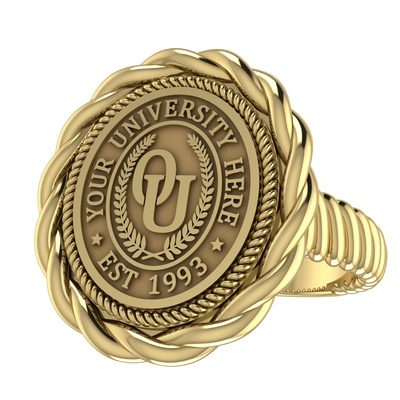 Melipat | Rope Core Band Custom Collage Ring